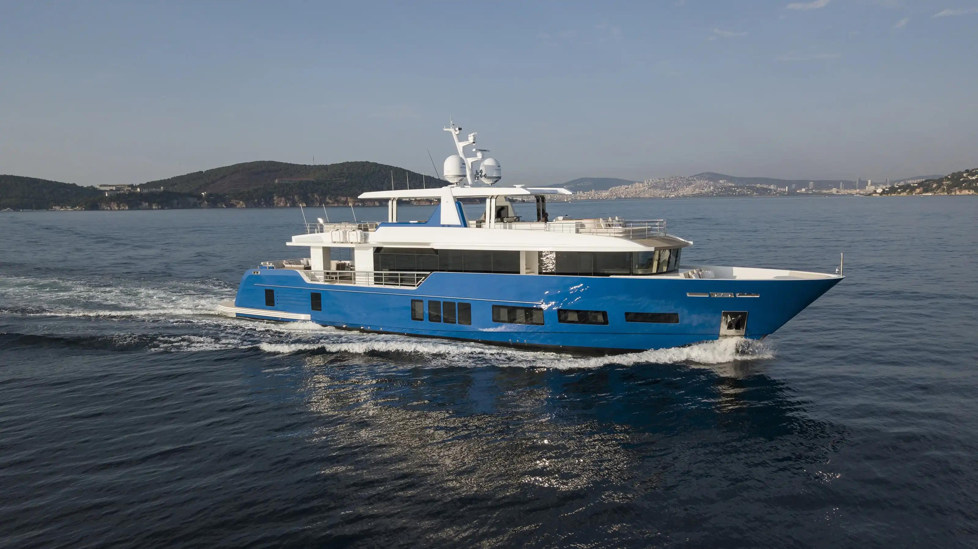 Piccolo, 38m new build superyacht, built by Alpha Custom Yacht, designed by H2 Yacht Design