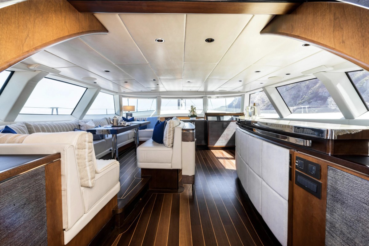 Dakota, 39m superyacht refit, built by Fitzroy Yachts, designed by H2 Yacht Design — photograph 11