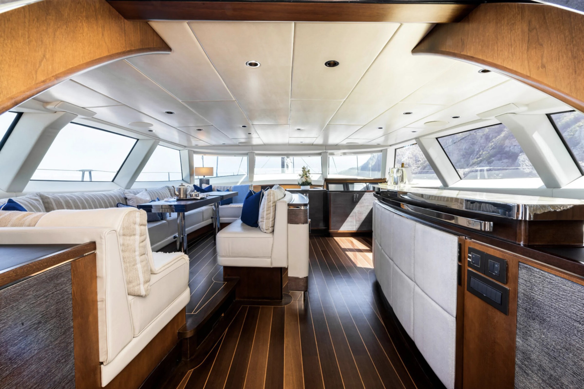Dakota, 39m superyacht refit, built by Fitzroy Yachts, designed by H2 Yacht Design — photograph 13