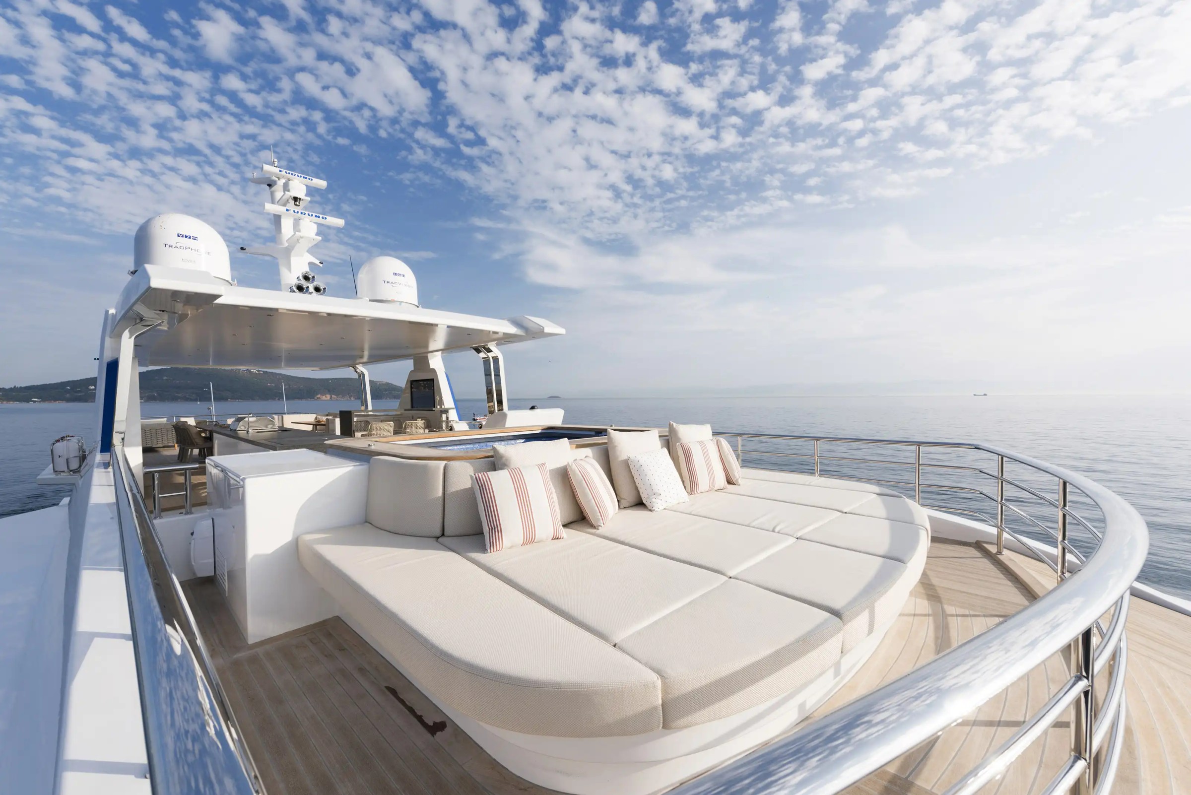 Piccolo, 38m new build superyacht, built by Alpha Custom Yacht, designed by H2 Yacht Design — photograph 10