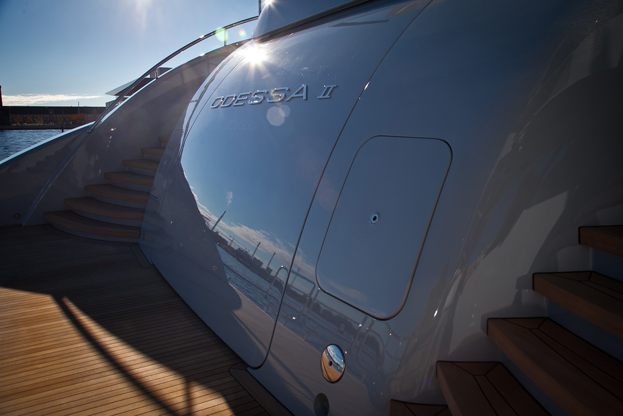 Odessa II, 73.8m new build superyacht, built by Nobiskrug, designed by H2 Yacht Design — photograph 22