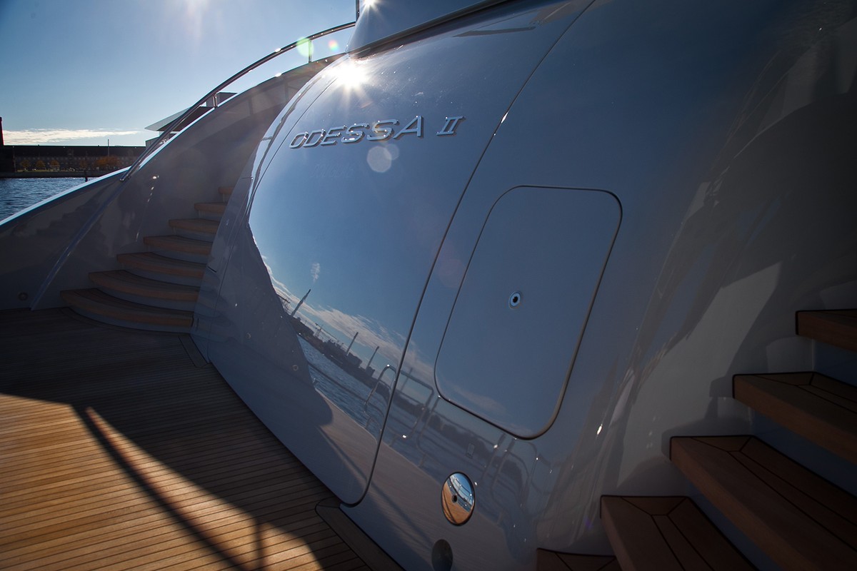 Odessa II, 73.8m new build superyacht, built by Nobiskrug, designed by H2 Yacht Design — photograph 20