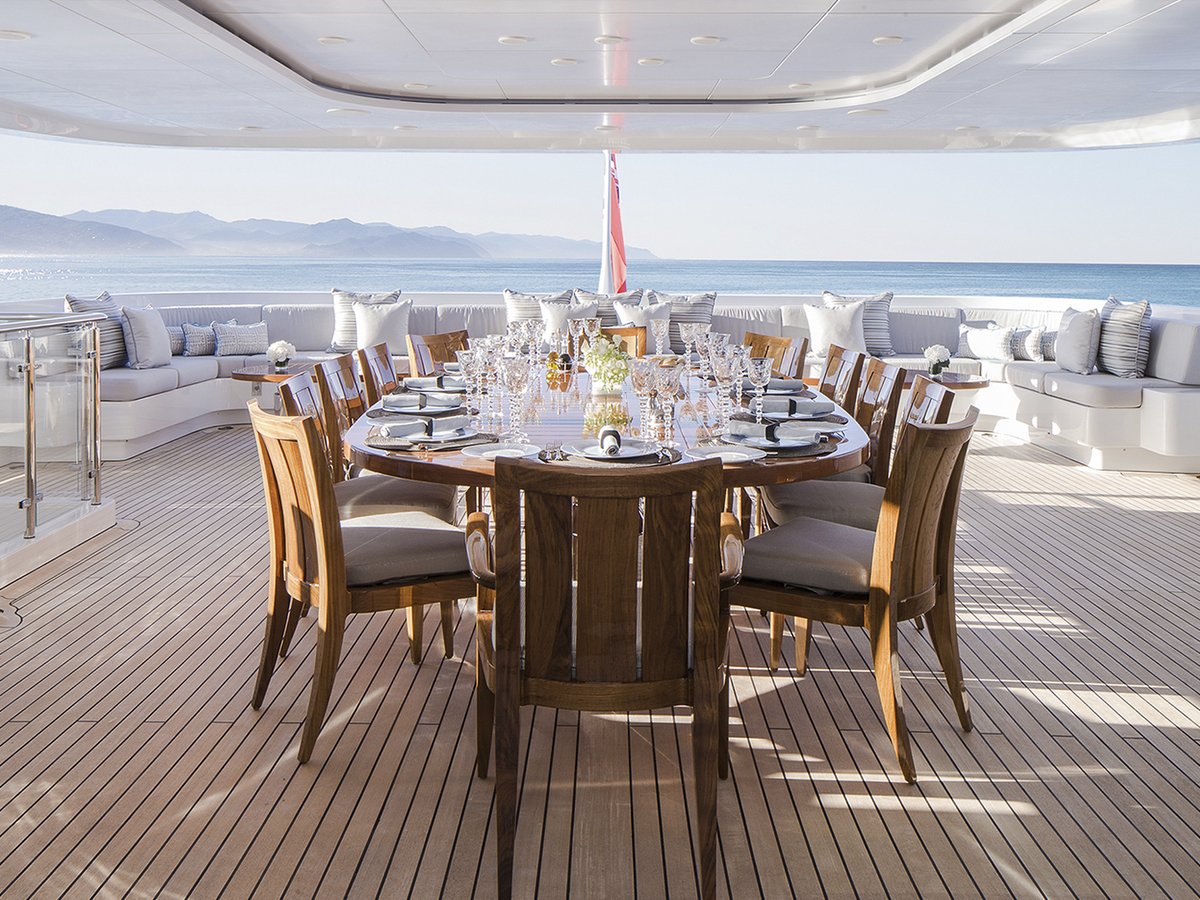 Turquoise, 55m superyacht refit, built by Amico, designed by H2 Yacht Design — photograph 2