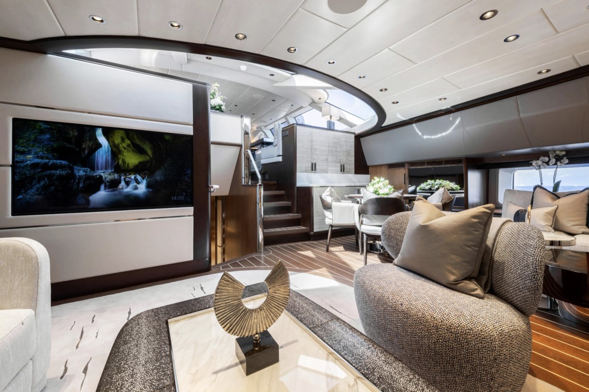 Dakota, 39m superyacht refit, built by Fitzroy Yachts, designed by H2 Yacht Design — photograph 20