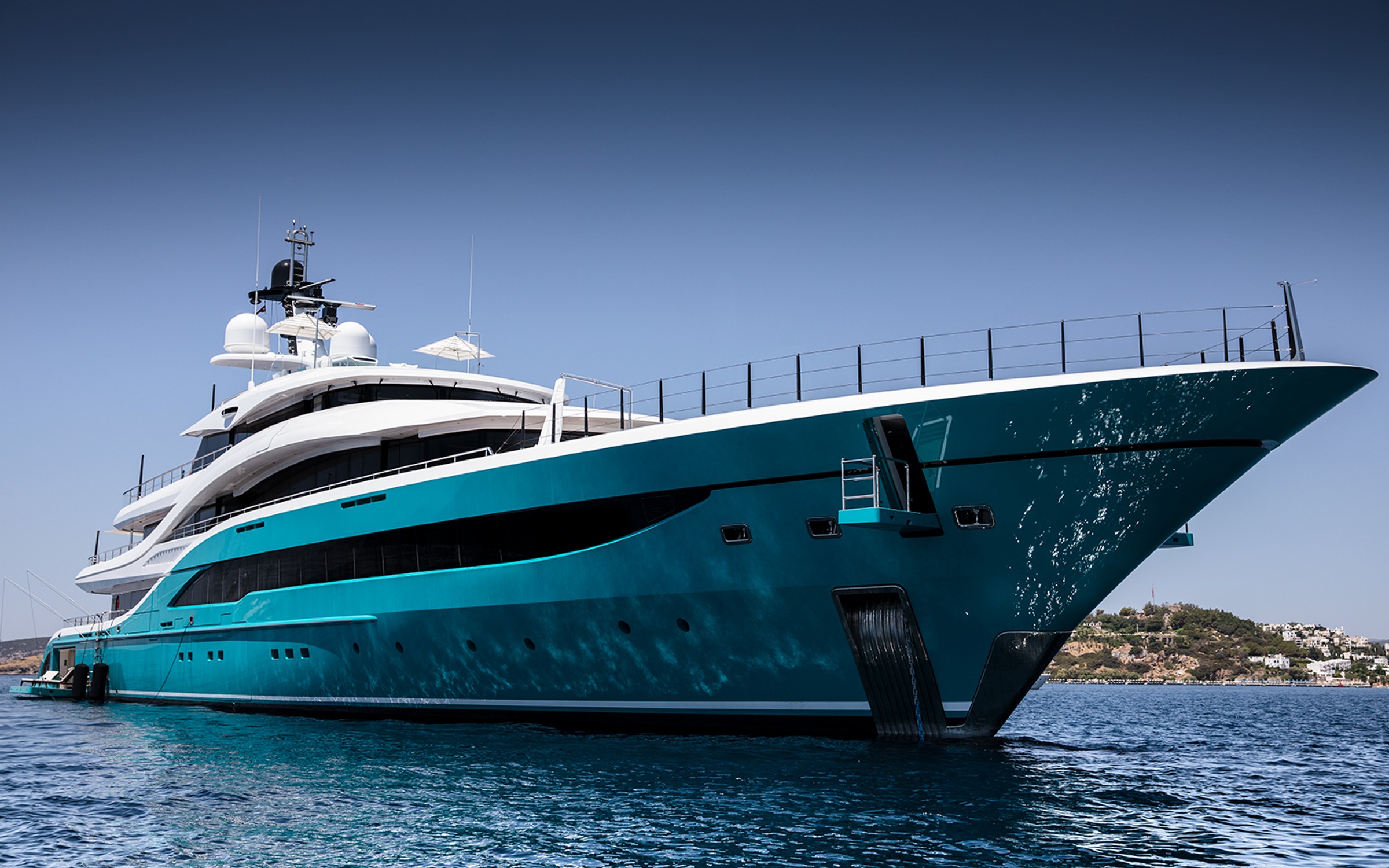 Go, 77m new build superyacht, built by Turquoise Yachts, designed by H2 Yacht Design