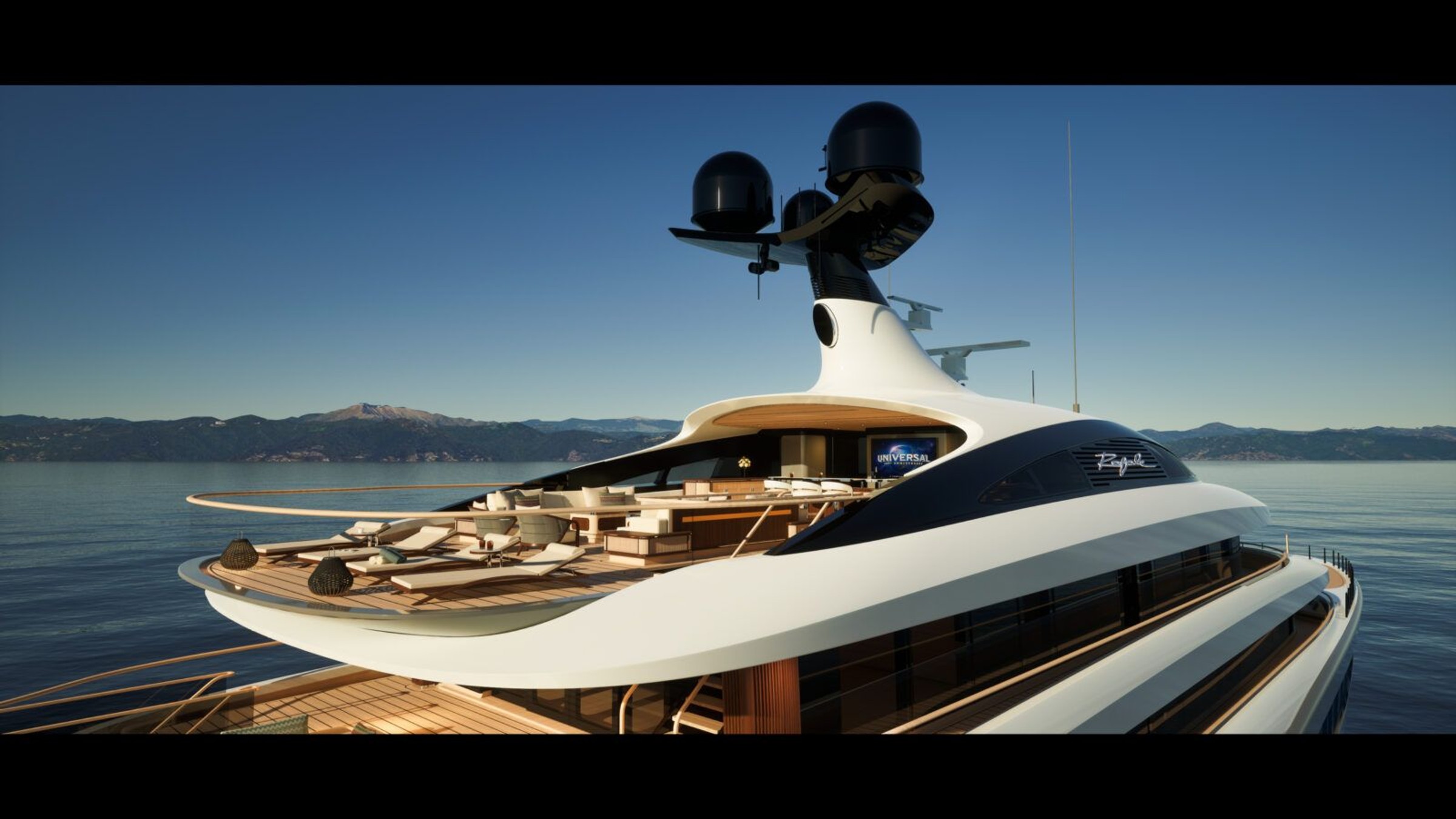 Rafale, 81.3m superyacht under construction, built by Turquoise Yachts, designed by H2 Yacht Design — photograph 1
