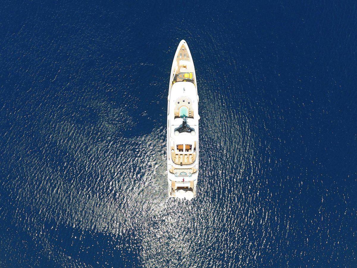 Quasar, 46m superyacht refit, built by Bilgin Yachts, designed by H2 Yacht Design — photograph 1