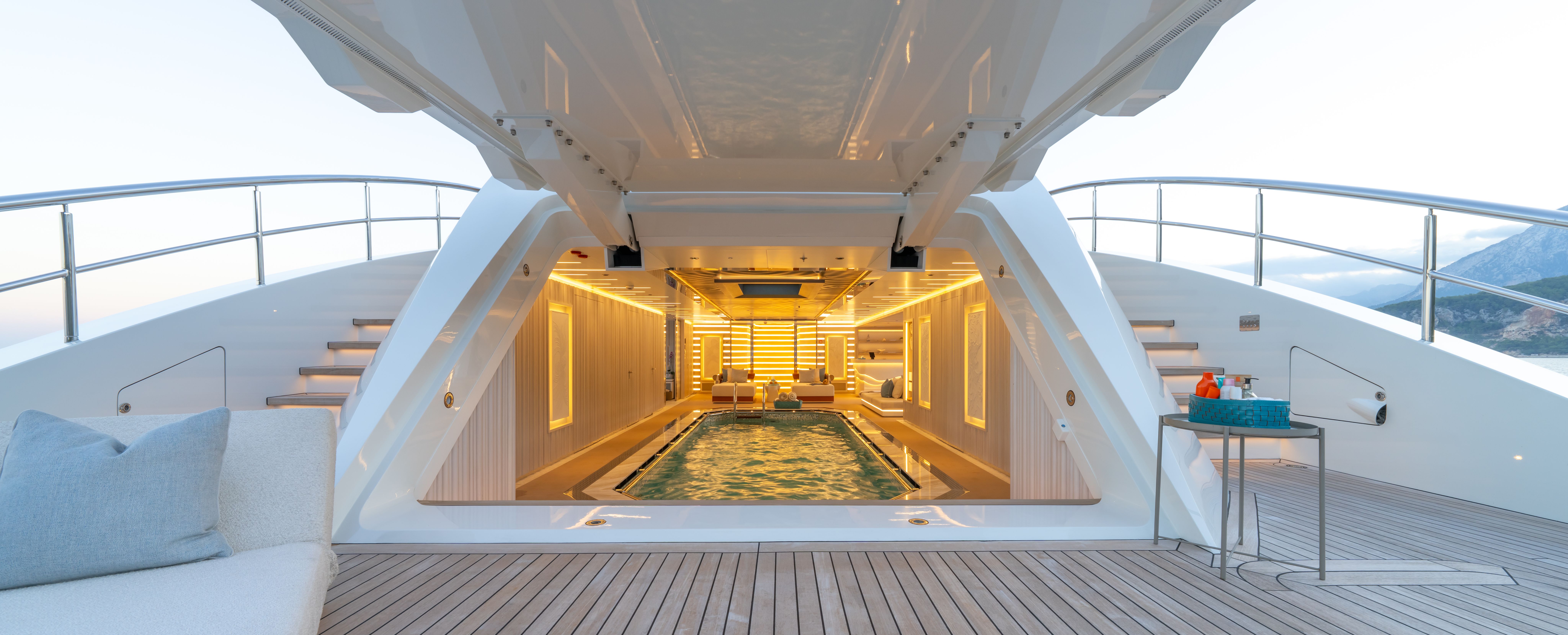 Al Reem, 80m new build superyacht, built by Bilgin Yachts, designed by H2 Yacht Design
