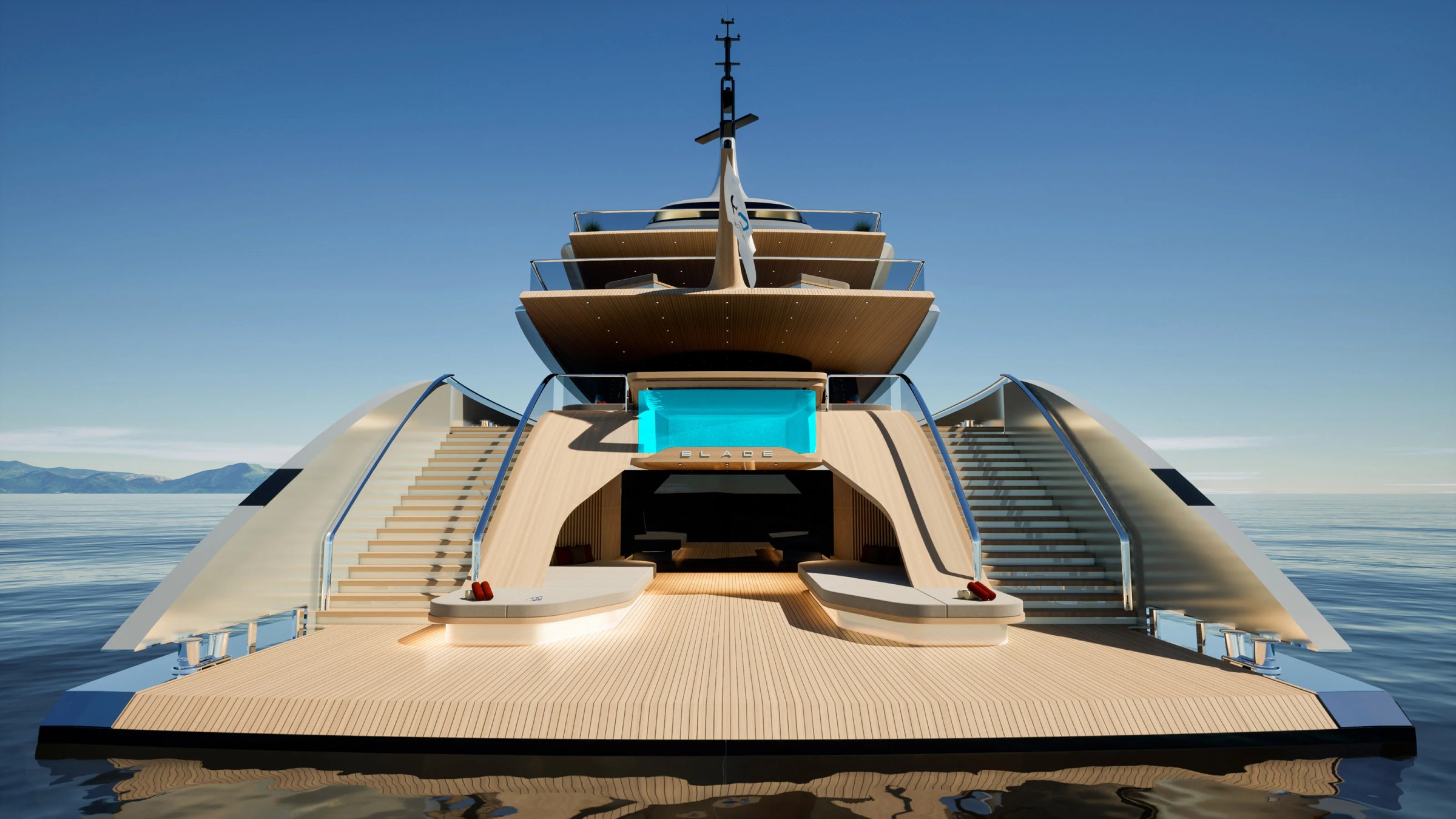 Blade, 83.74m superyacht concept, designed by H2 Yacht Design — photograph 10