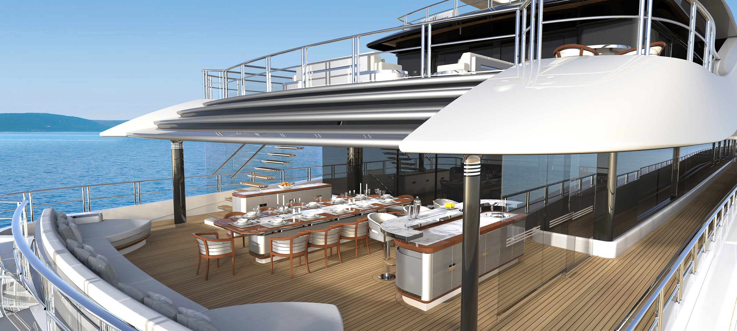 BORA, 81m superyacht concept, designed by H2 Yacht Design — photograph 4