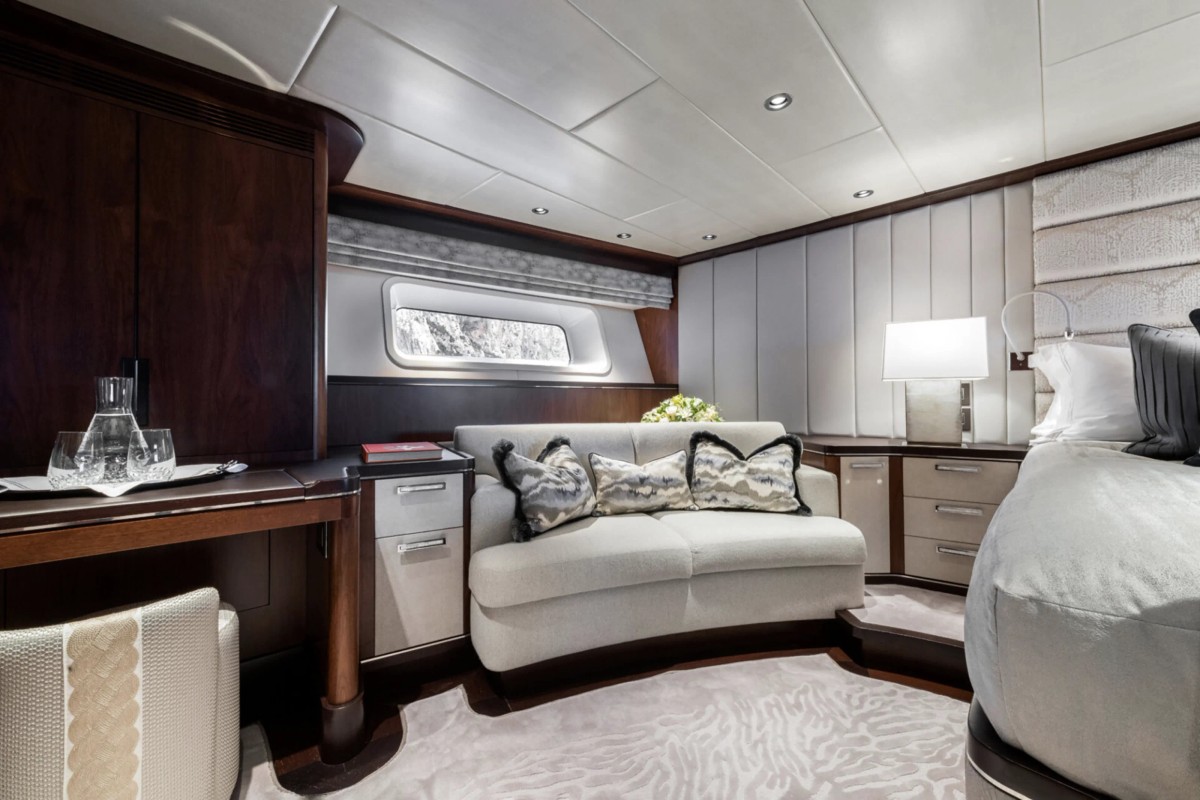 Dakota, 39m superyacht refit, built by Fitzroy Yachts, designed by H2 Yacht Design — photograph 23