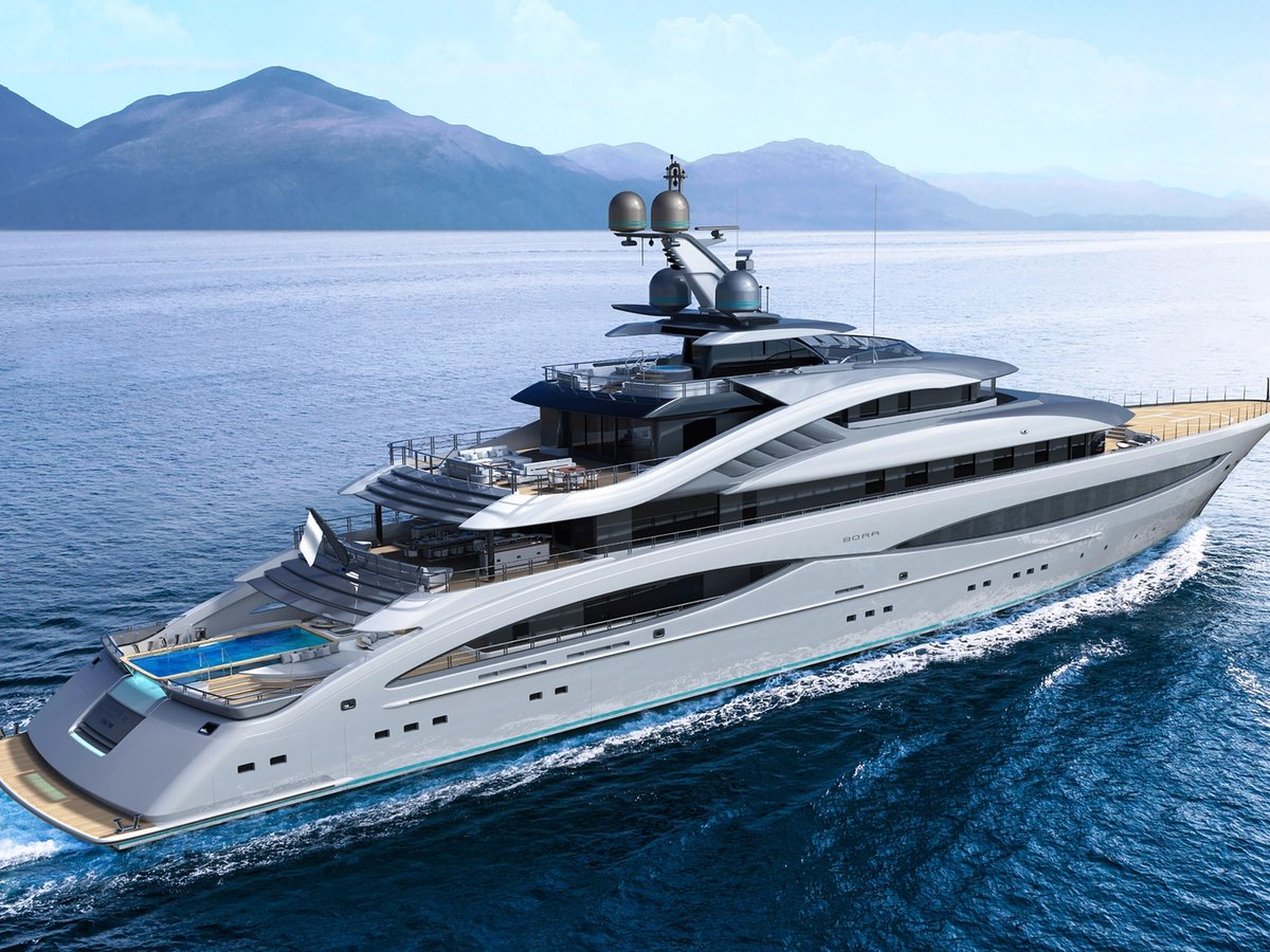 BORA, 81m superyacht concept, designed by H2 Yacht Design — photograph 2