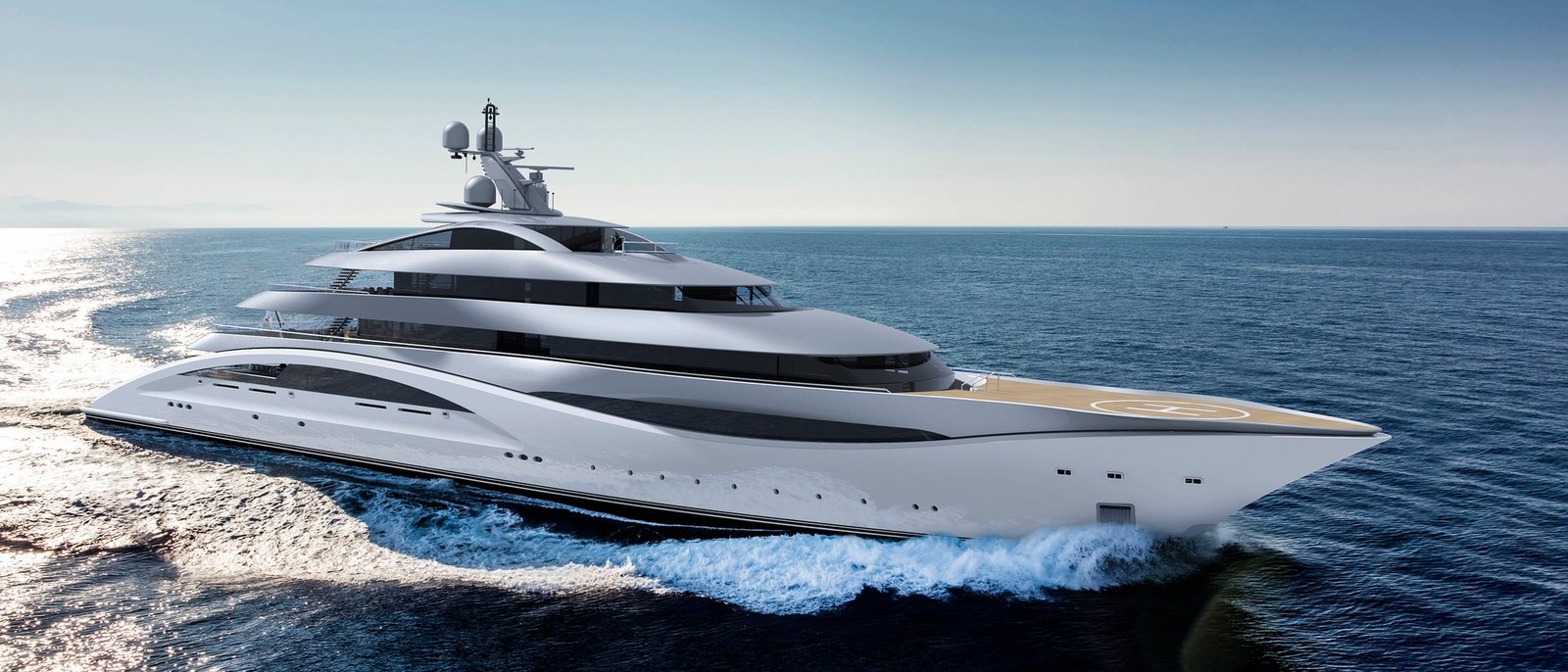 Arc, 90m superyacht concept, designed by H2 Yacht Design