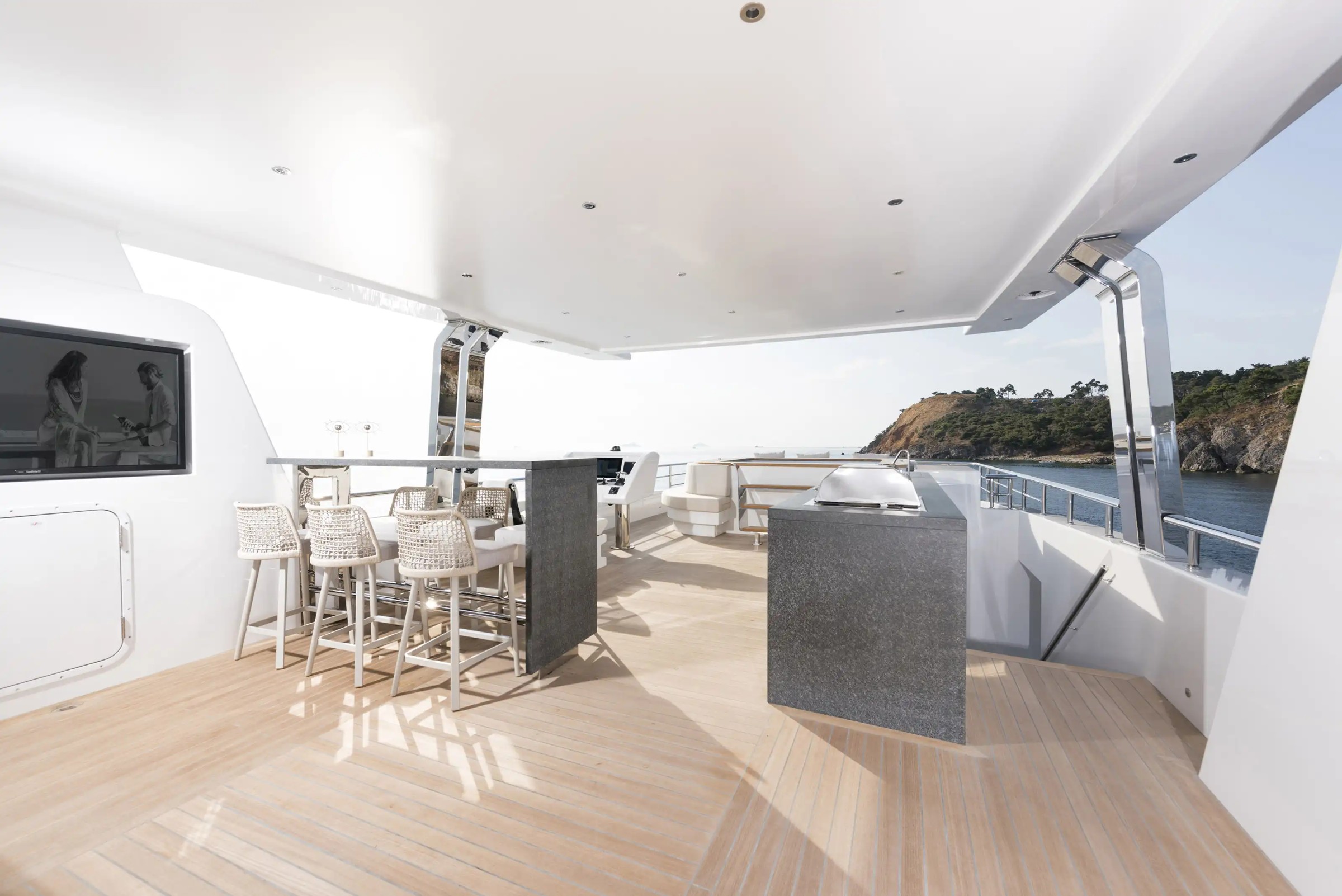 Piccolo, 38m new build superyacht, built by Alpha Custom Yacht, designed by H2 Yacht Design — photograph 16