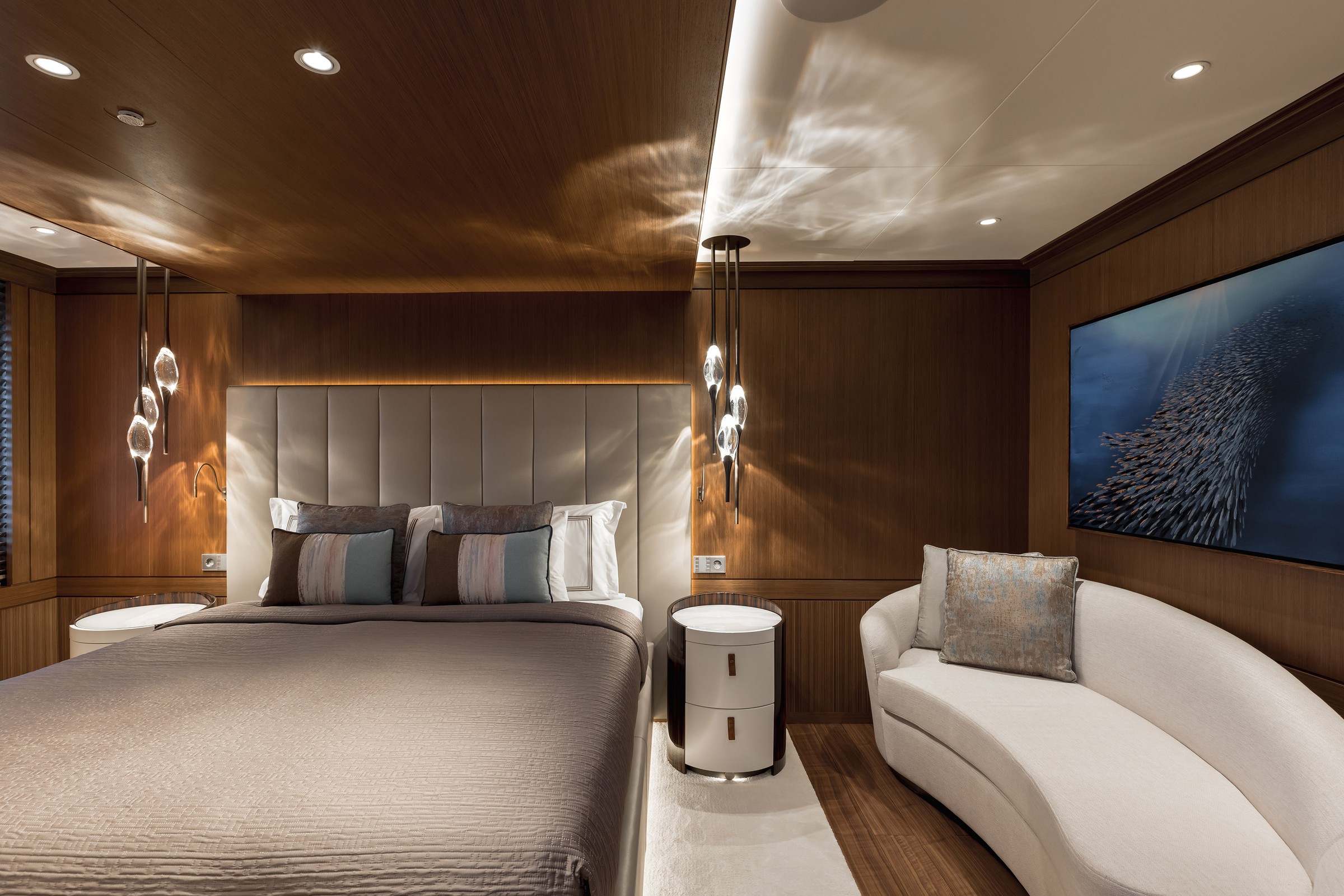 Victorious, 85m new build superyacht, built by AKYACHT, designed by H2 Yacht Design — photograph 31