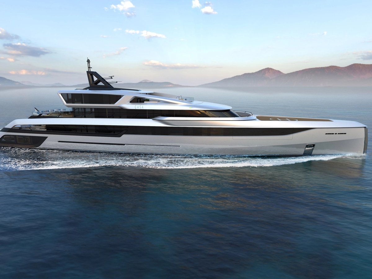 CASA, 80m superyacht concept, designed by H2 Yacht Design — photograph 1
