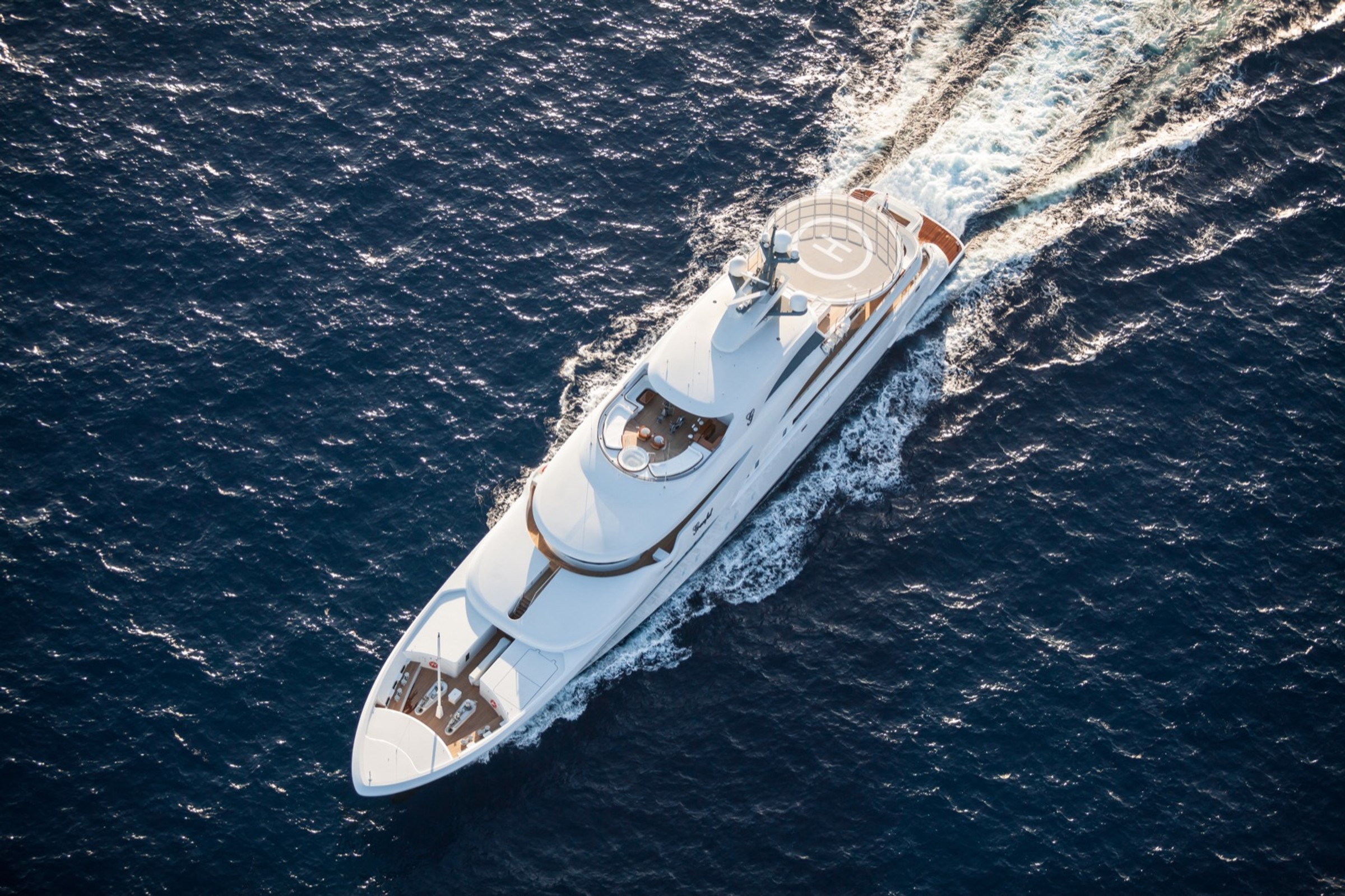 Graceful, 83m new build superyacht, built by Blohm+Voss, designed by H2 Yacht Design — photograph 4