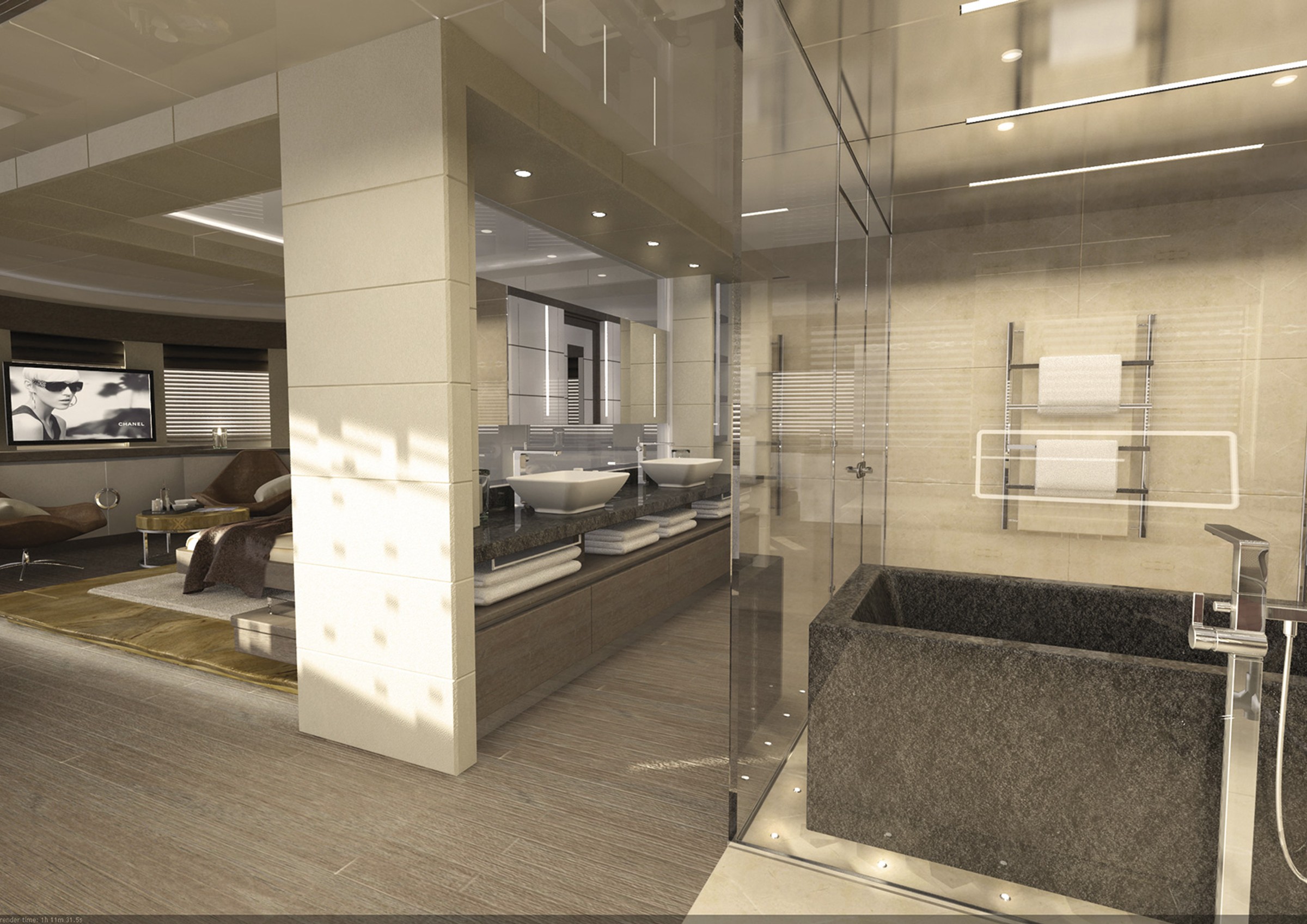 Mars, 90.00m superyacht concept, designed by H2 Yacht Design — photograph 7