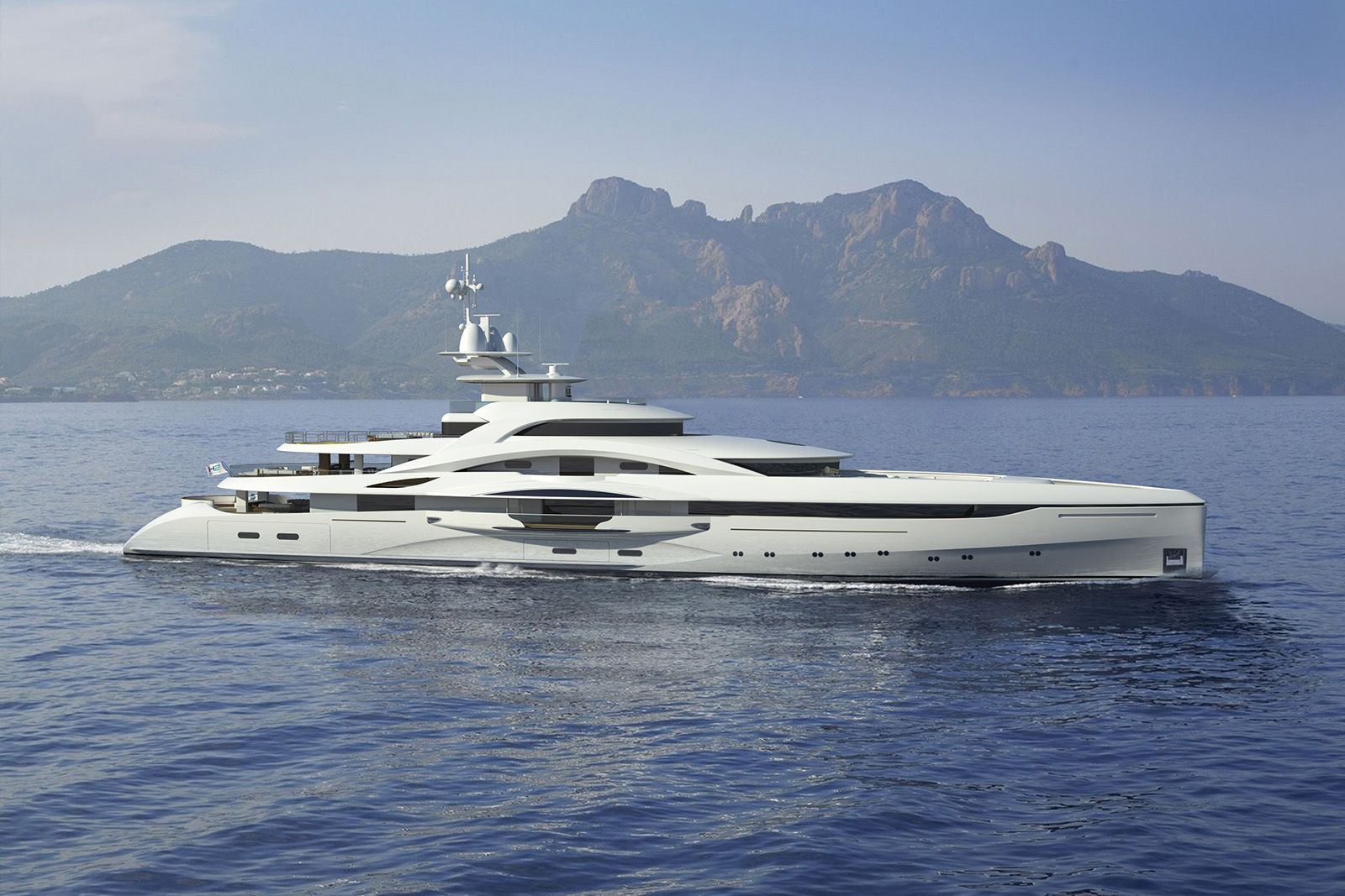 Mars, 90.00m superyacht concept, designed by H2 Yacht Design — photograph 1