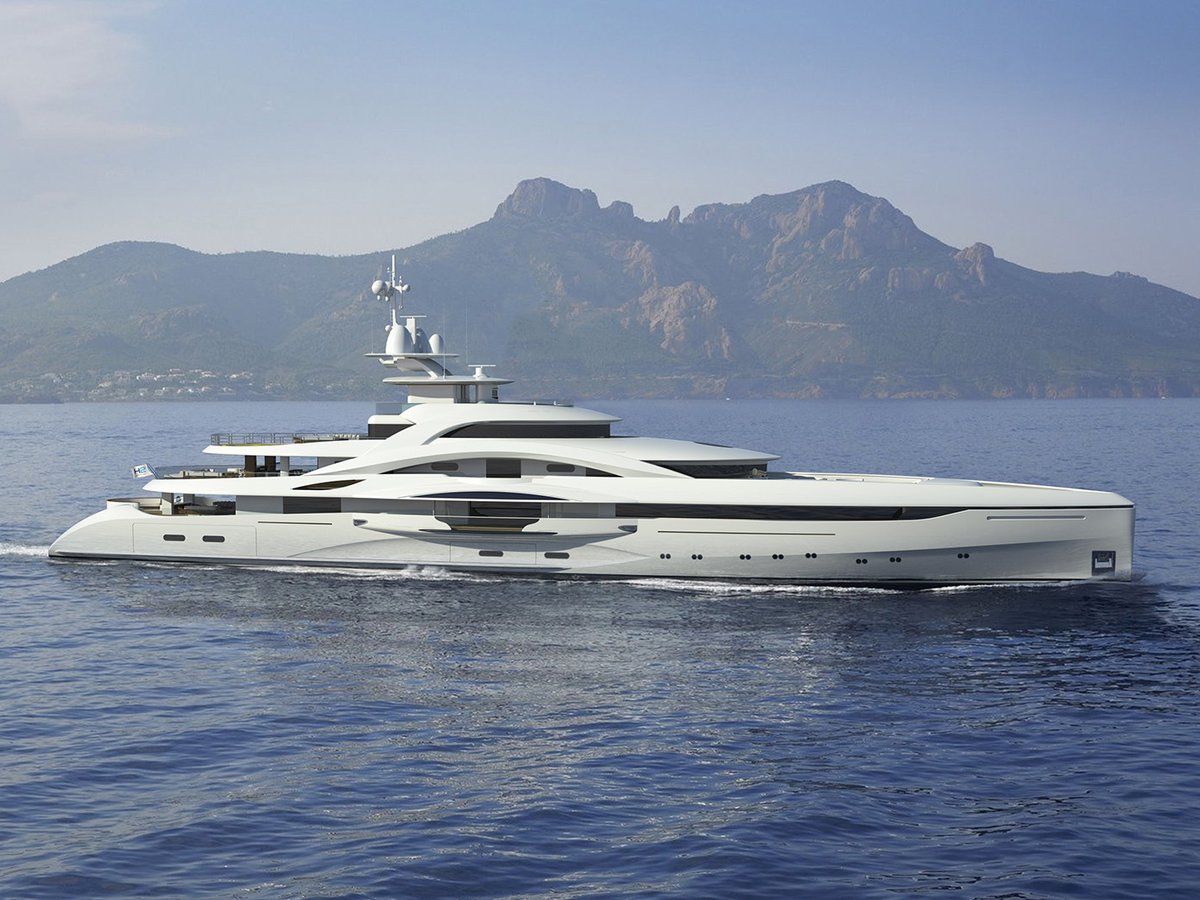 Mars, 90.00m superyacht concept, designed by H2 Yacht Design — photograph 1
