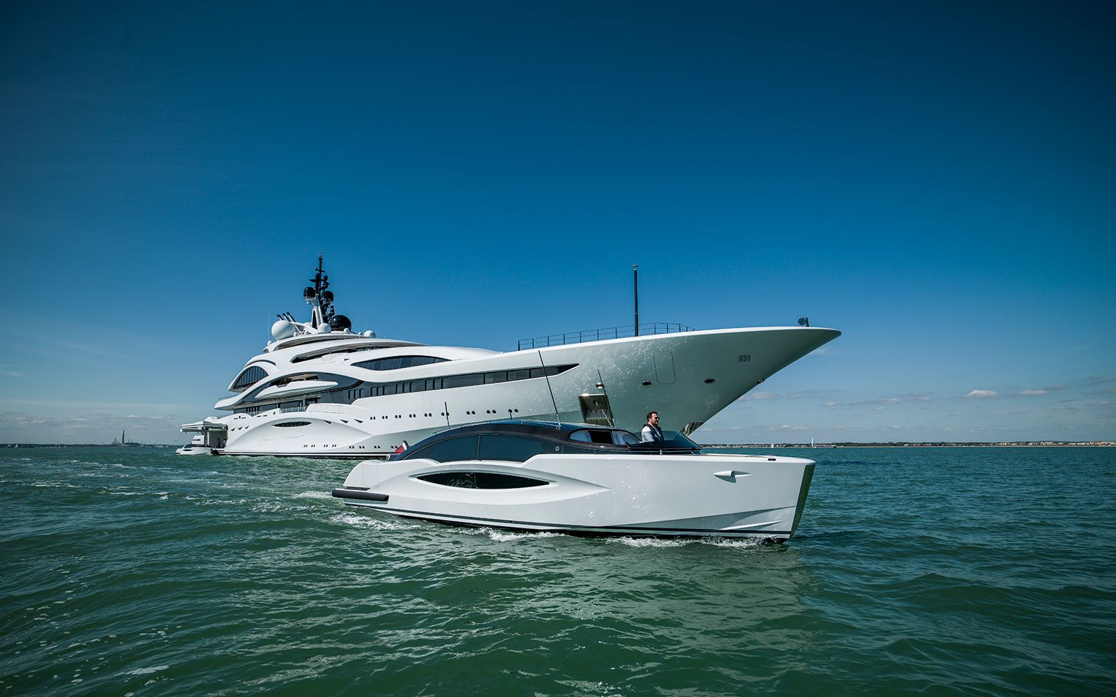 Al Lusail – Open Limo Tender, 11.2m yacht tender, built by Compass Tenders, designed by H2 Yacht Design — photograph 1