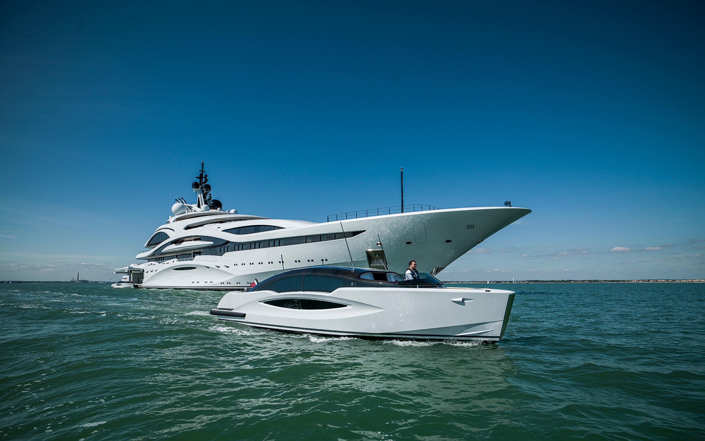 Al Lusail – Open Limo Tender, 11.2m yacht tender, built by Compass Tenders, designed by H2 Yacht Design — photograph 1