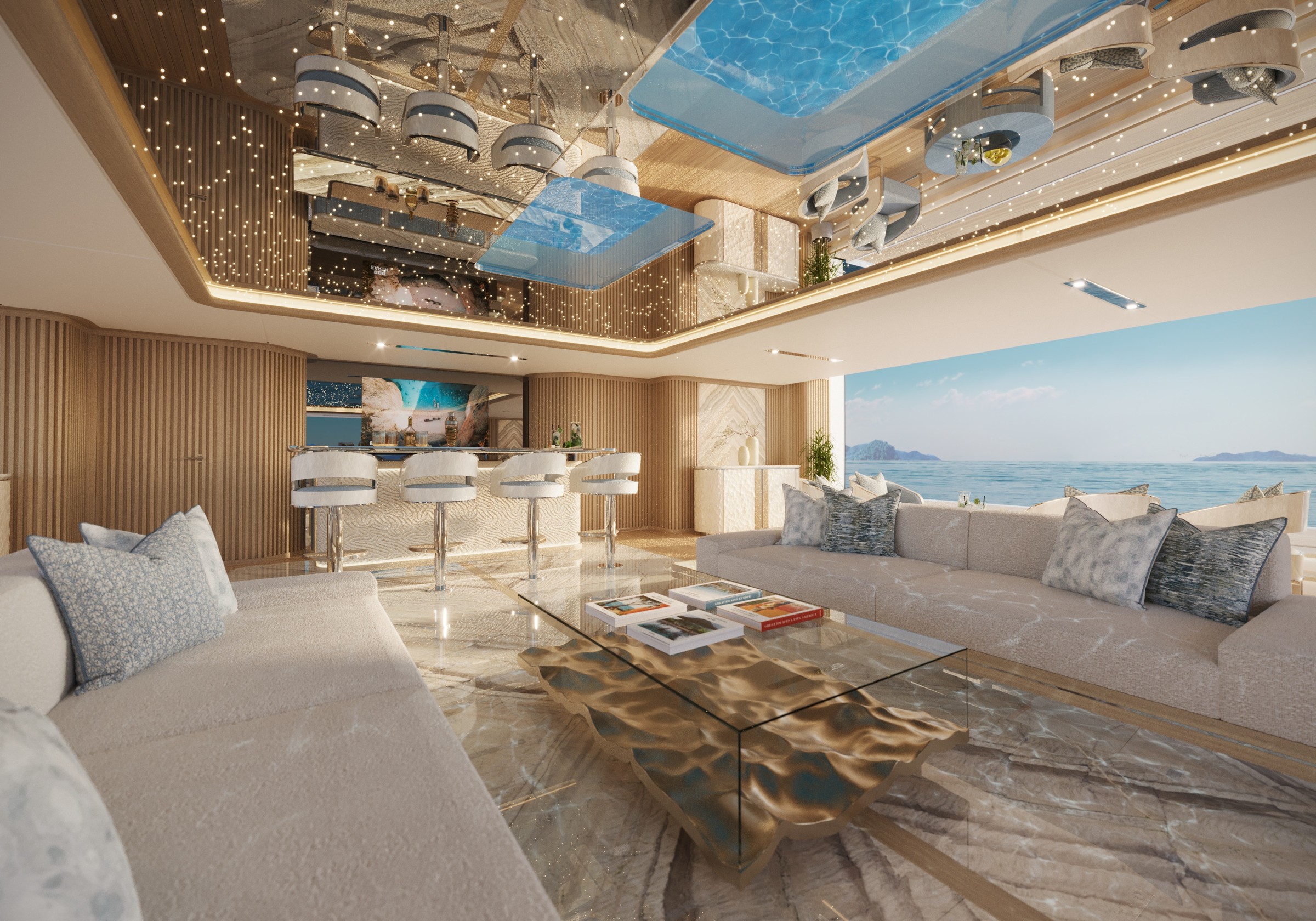 Bravo, 80m superyacht under construction, built by Turquoise Yachts, designed by H2 Yacht Design — photograph 4