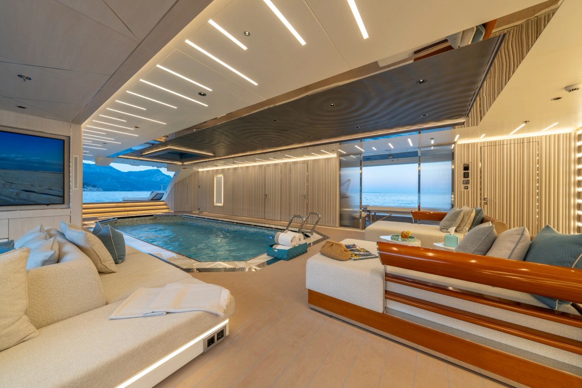 Al Reem, 80m new build superyacht, built by Bilgin Yachts, designed by H2 Yacht Design — photograph 6