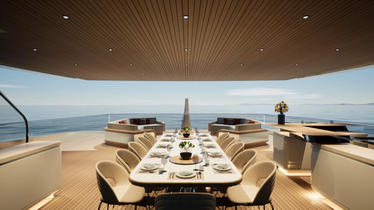 Blade, 83.74m superyacht concept, designed by H2 Yacht Design — photograph 12