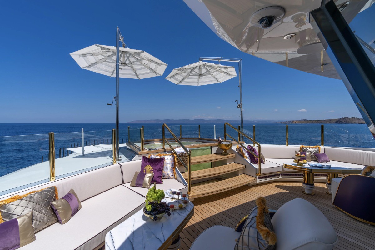 Leona, 80m new build superyacht, built by Bilgin Yachts, designed by H2 Yacht Design — photograph 32