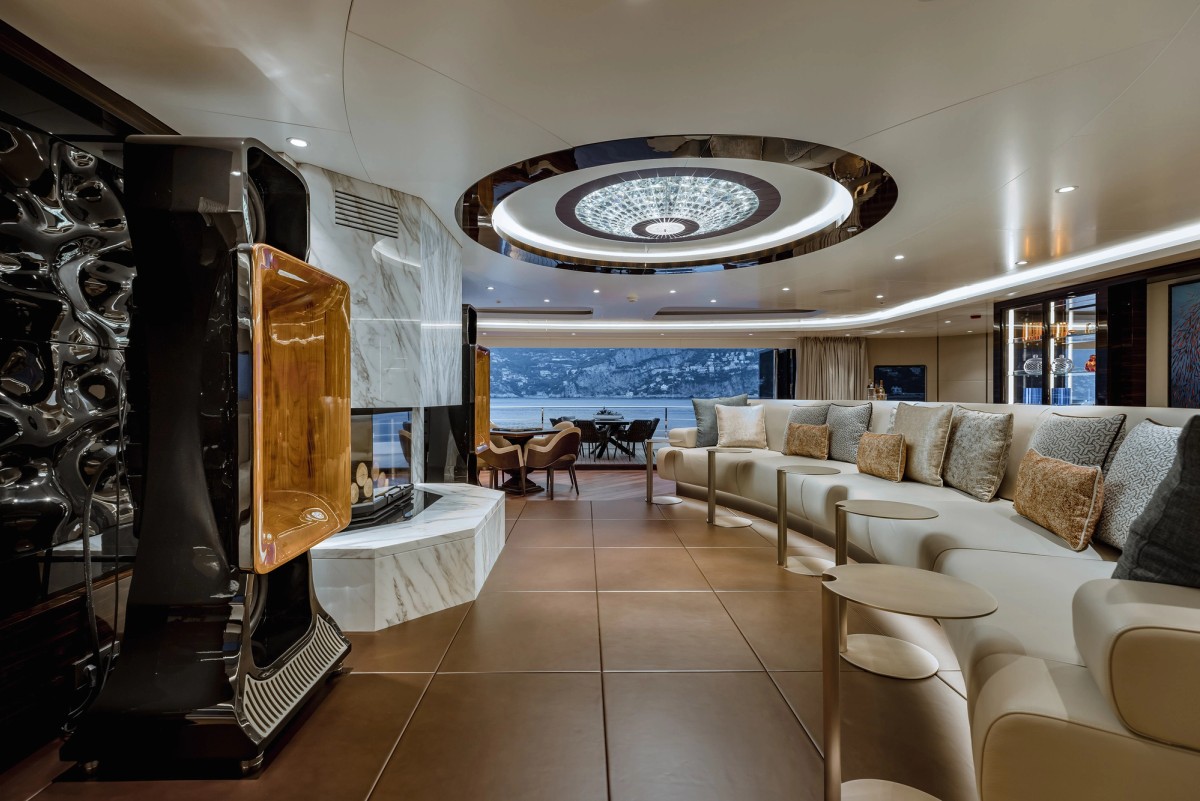 Victorious, 85m new build superyacht, built by AKYACHT, designed by H2 Yacht Design — photograph 15