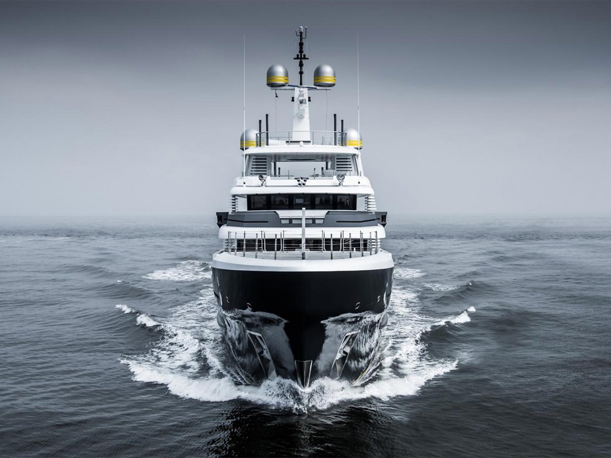 Scout, 64m new build superyacht, built by Hakvoort, designed by H2 Yacht Design — photograph 1