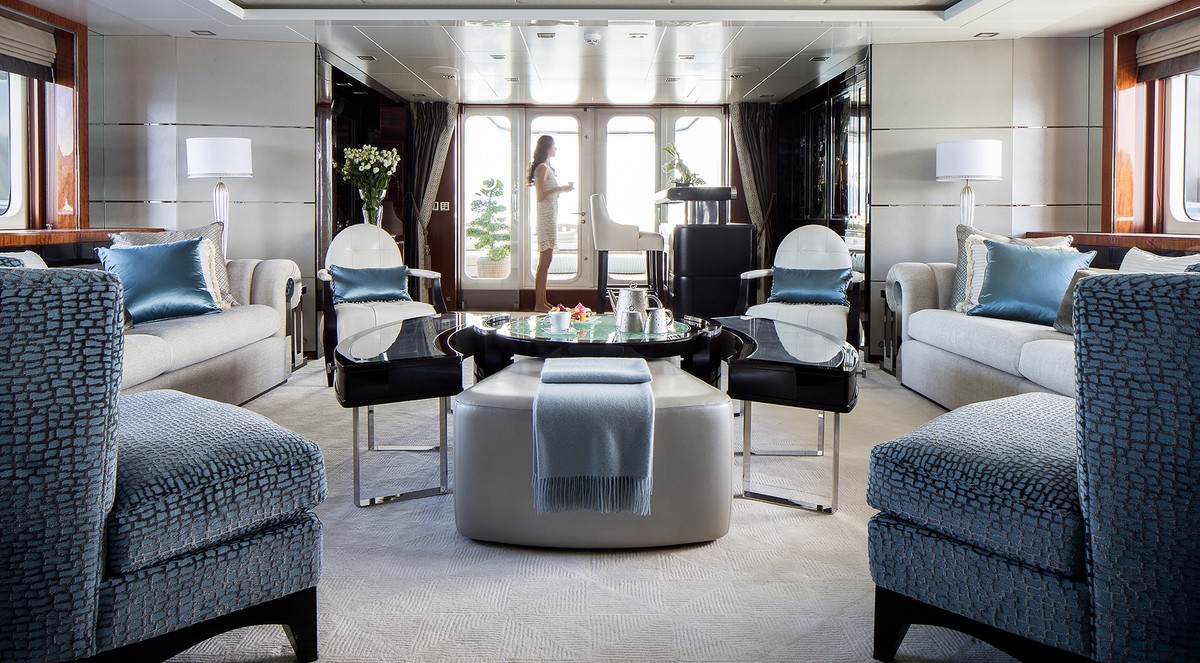 Turquoise, 55m superyacht refit, built by Amico, designed by H2 Yacht Design — photograph 8