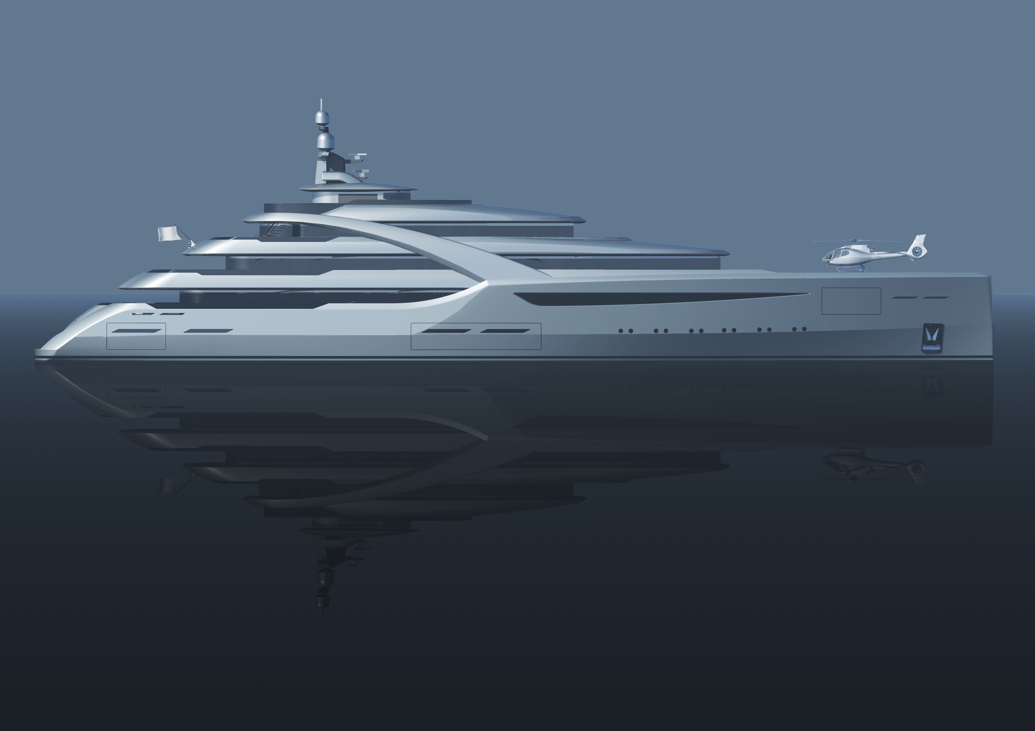 Icon Yachts, 85.00m superyacht concept, designed by H2 Yacht Design