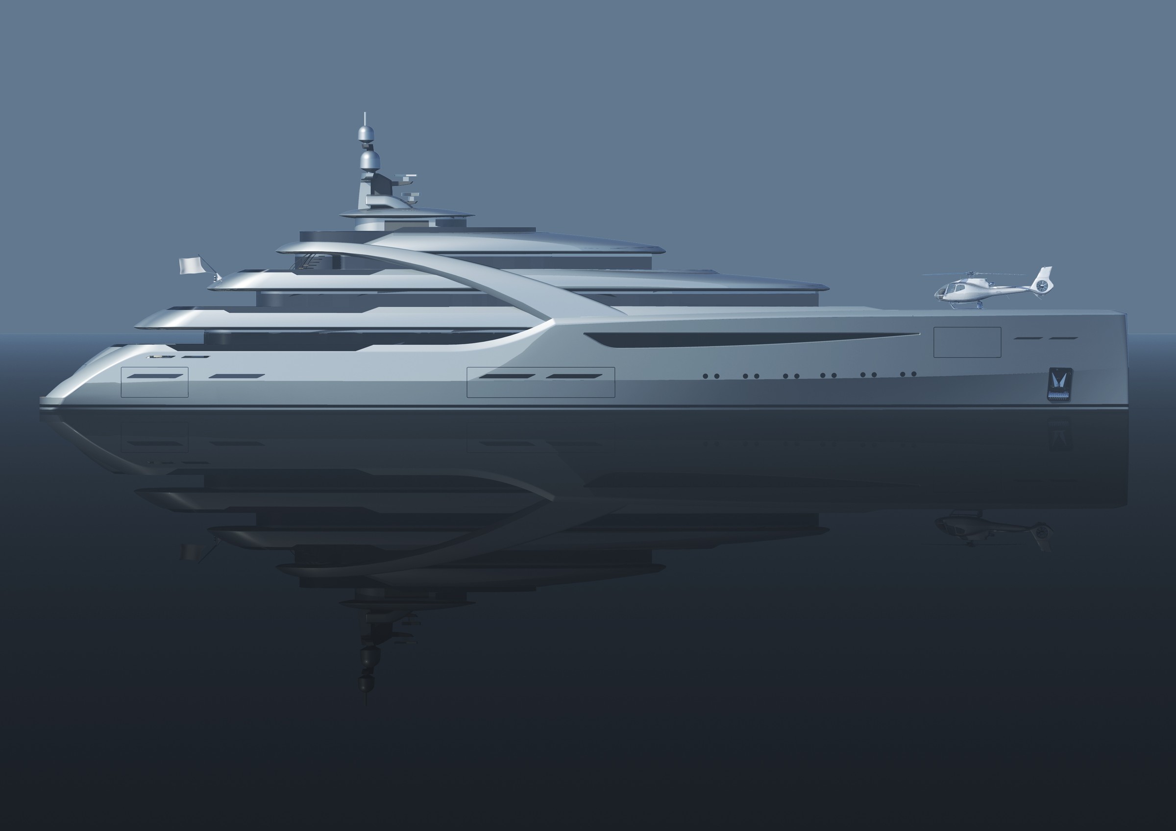 Icon Yachts, 85.00m superyacht concept, designed by H2 Yacht Design