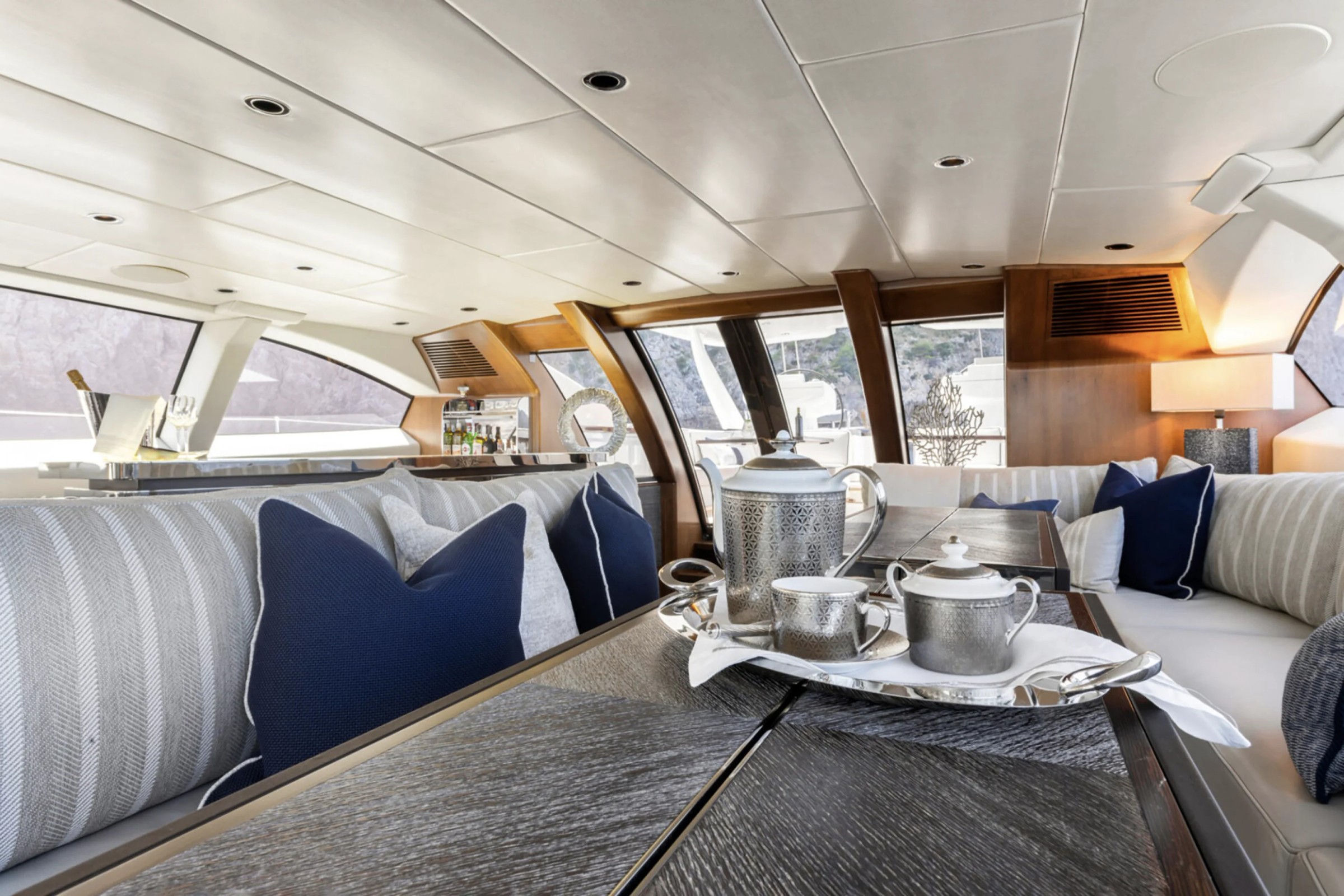 Dakota, 39m superyacht refit, built by Fitzroy Yachts, designed by H2 Yacht Design — photograph 16
