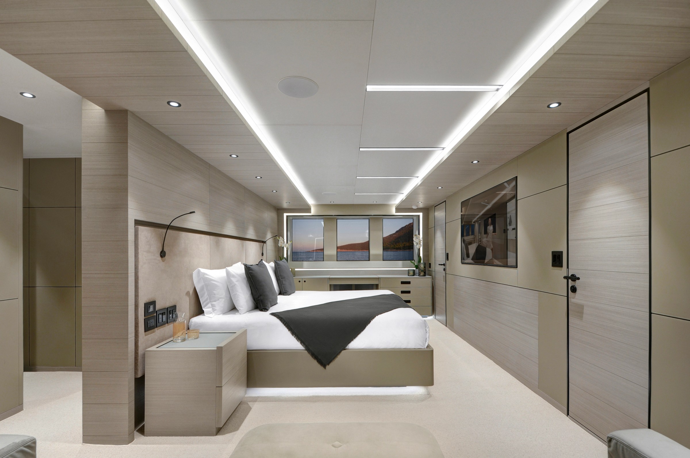 Piccolo, 38m new build superyacht, built by Alpha Custom Yacht, designed by H2 Yacht Design — photograph 22