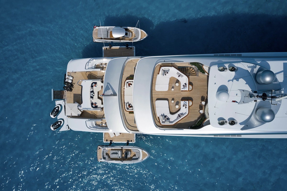 Arrow, 75m new build superyacht, built by Feadship, designed by H2 Yacht Design — photograph 2