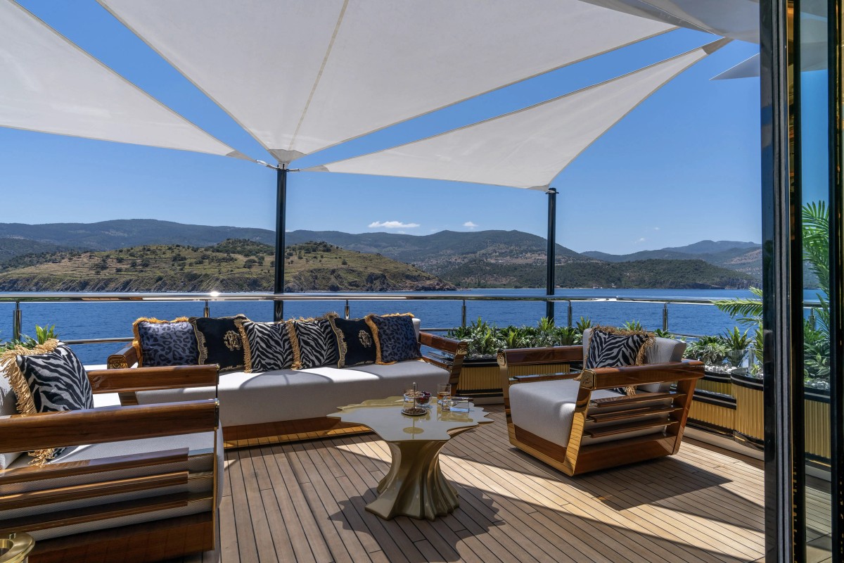 Leona, 80m new build superyacht, built by Bilgin Yachts, designed by H2 Yacht Design — photograph 30