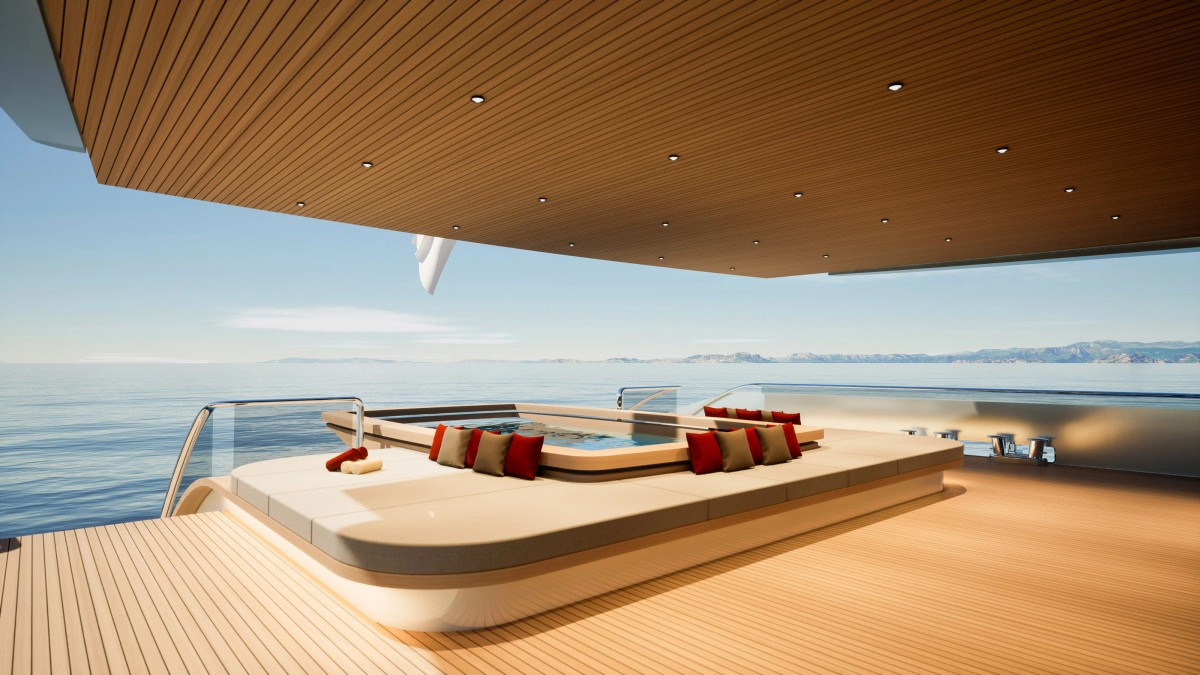 Blade, 83.74m superyacht concept, designed by H2 Yacht Design — photograph 8