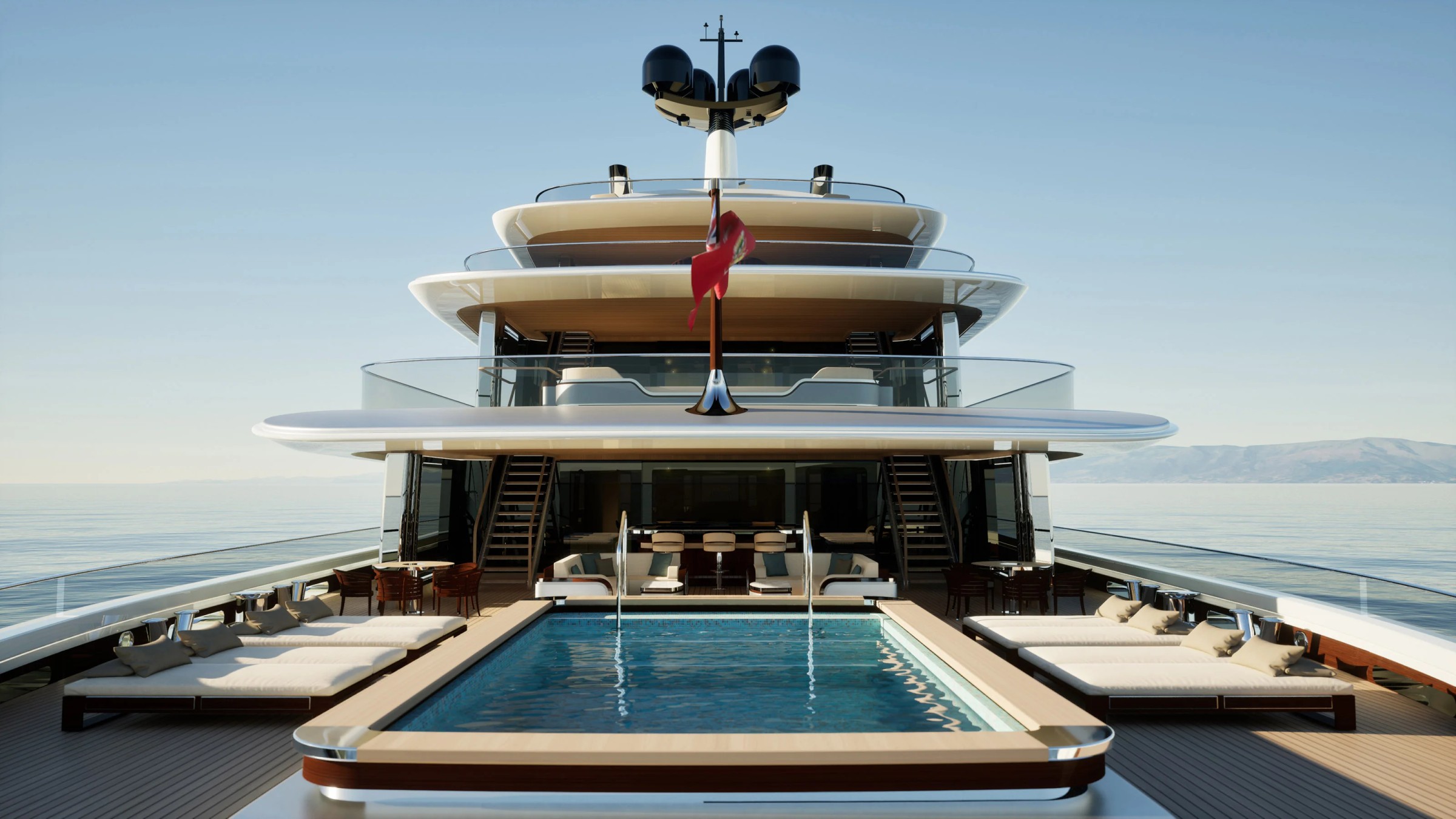 Zephyr, 115m superyacht concept, built by Dorries Yachts, designed by H2 Yacht Design — photograph 7