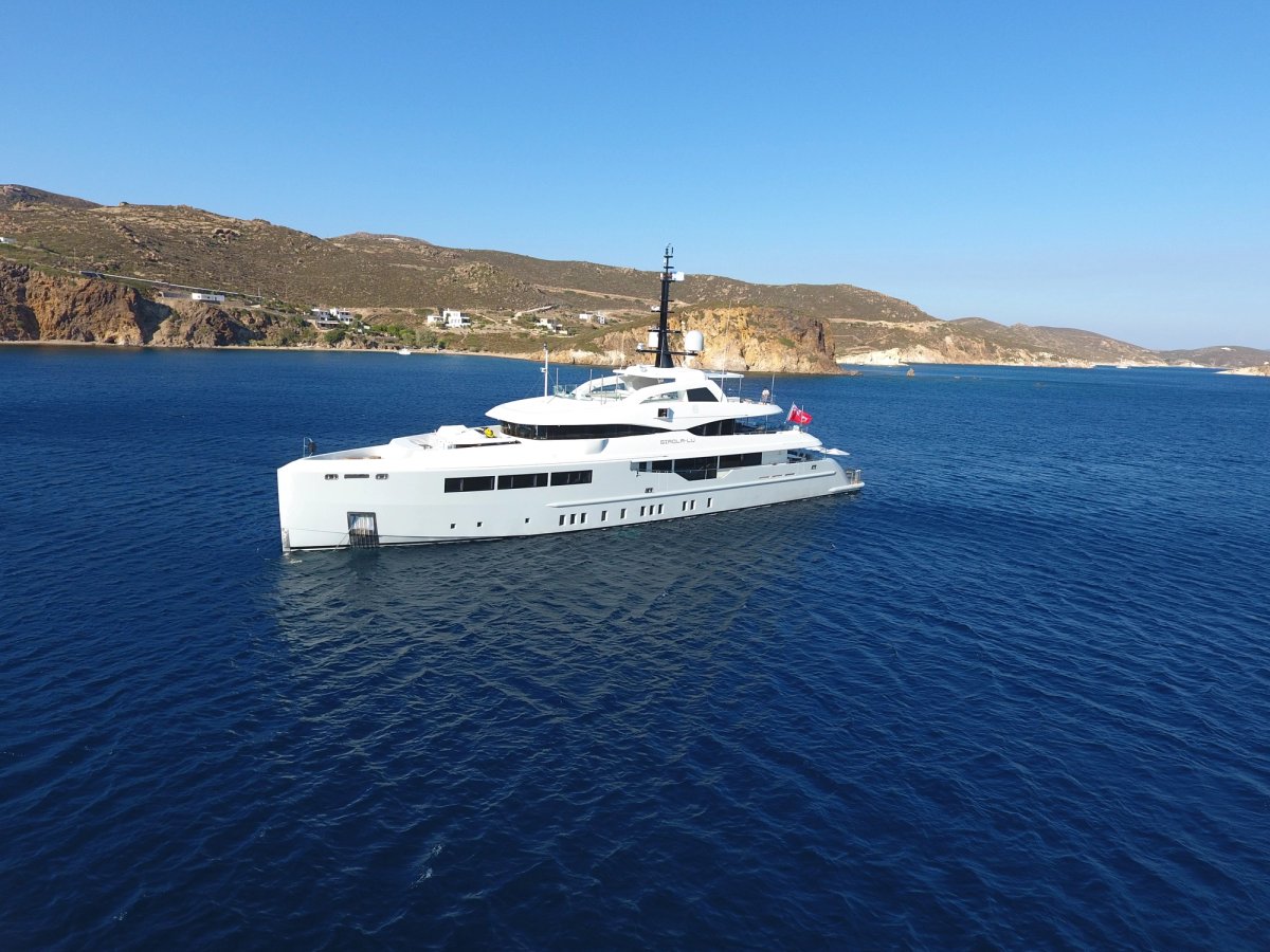 Quasar, 46m superyacht refit, built by Bilgin Yachts, designed by H2 Yacht Design — photograph 2