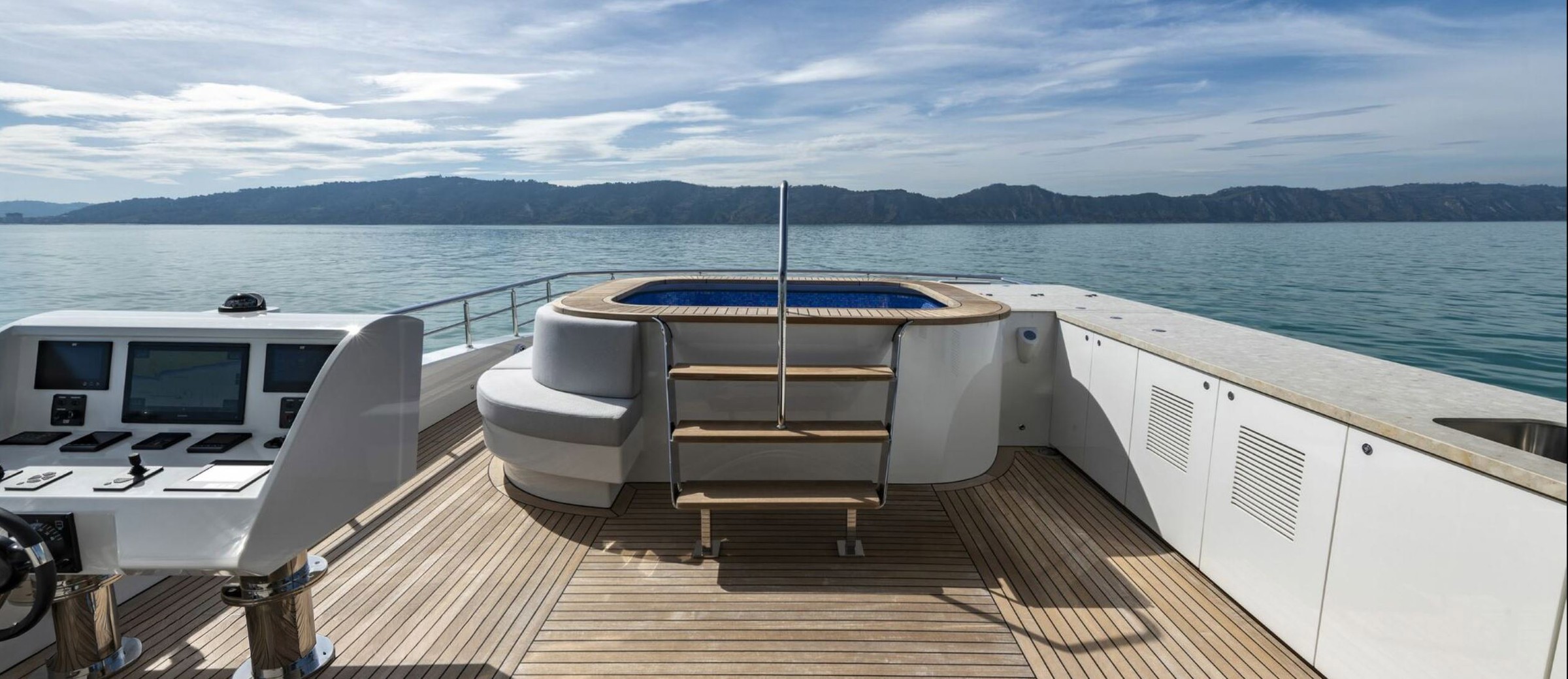Drako, 38m new build superyacht, built by Alpha Custom Yachts, designed by H2 Yacht Design — photograph 1