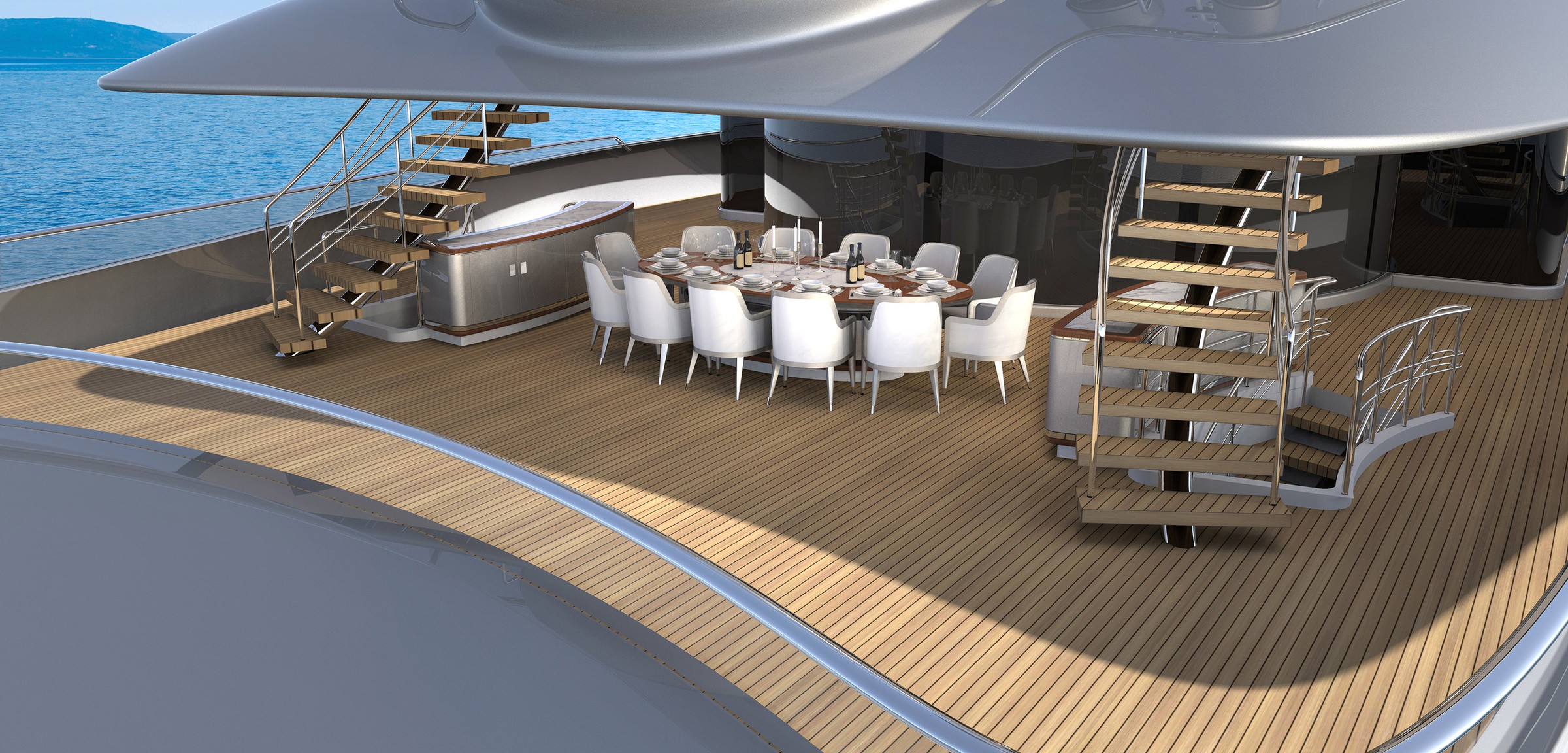 Arc, 90m superyacht concept, designed by H2 Yacht Design — photograph 4