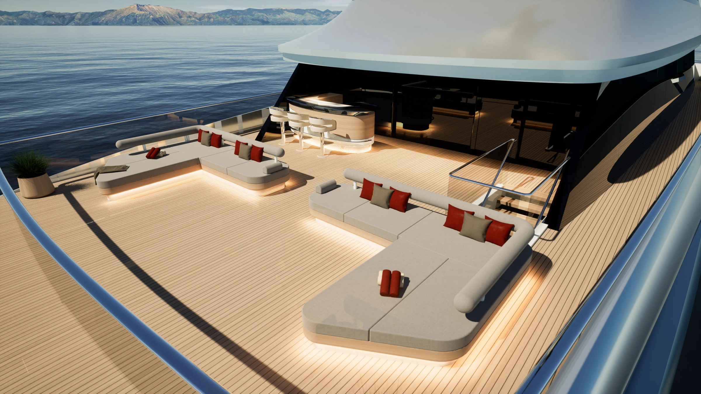 Blade, 83.74m superyacht concept, designed by H2 Yacht Design — photograph 13
