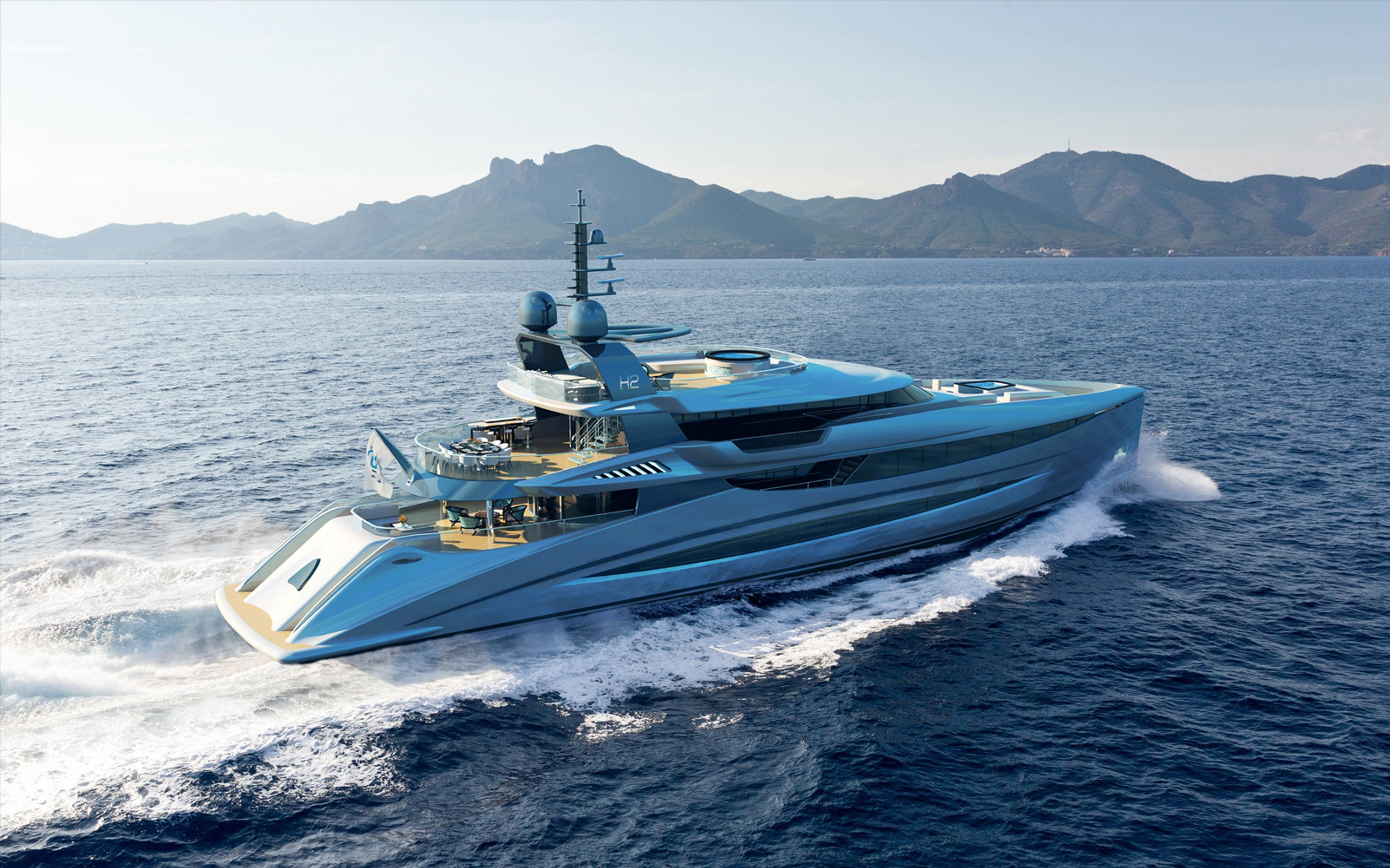 Elara, 50m superyacht concept, designed by H2 Yacht Design