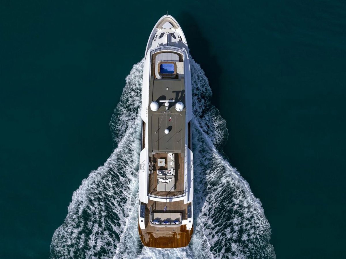 Drako, 38m new build superyacht, built by Alpha Custom Yachts, designed by H2 Yacht Design — photograph 2