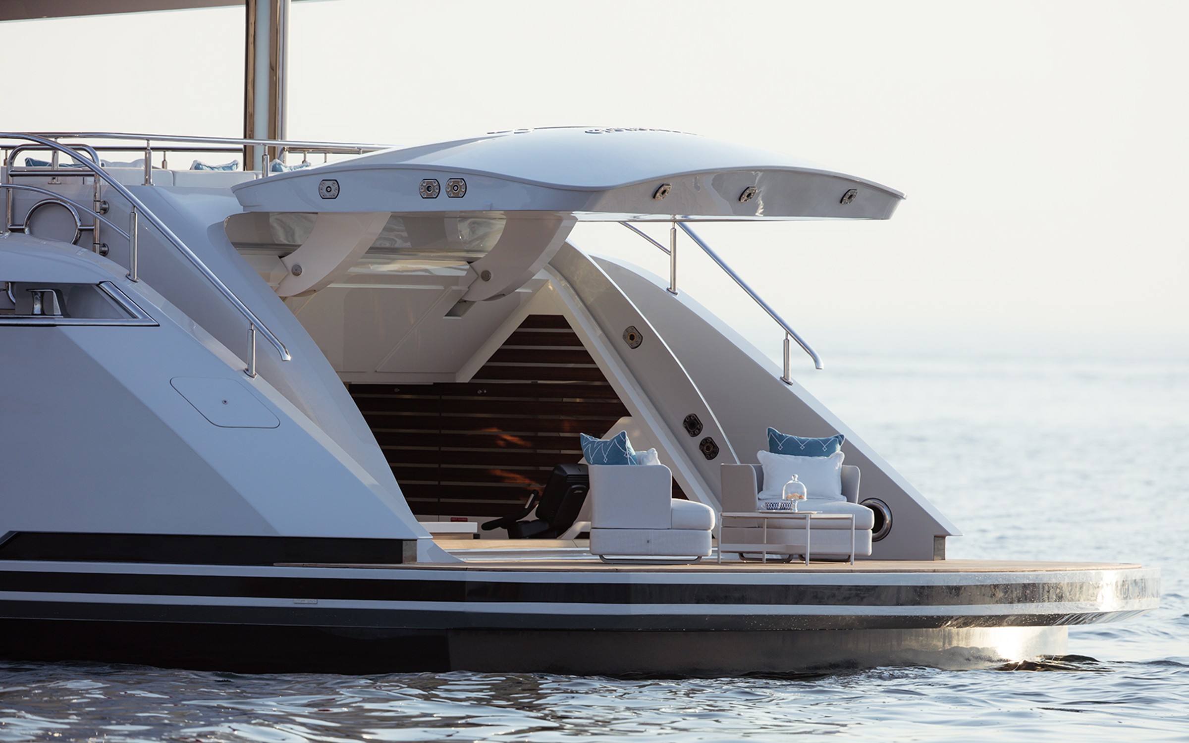 Razan, 47m new build superyacht, built by Turquoise Yachts, designed by H2 Yacht Design — photograph 4