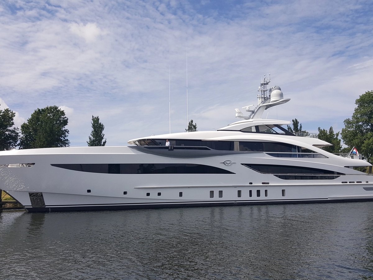 Galvas, 56m new build superyacht, built by Heesen Yachts, designed by H2 Yacht Design — photograph 1