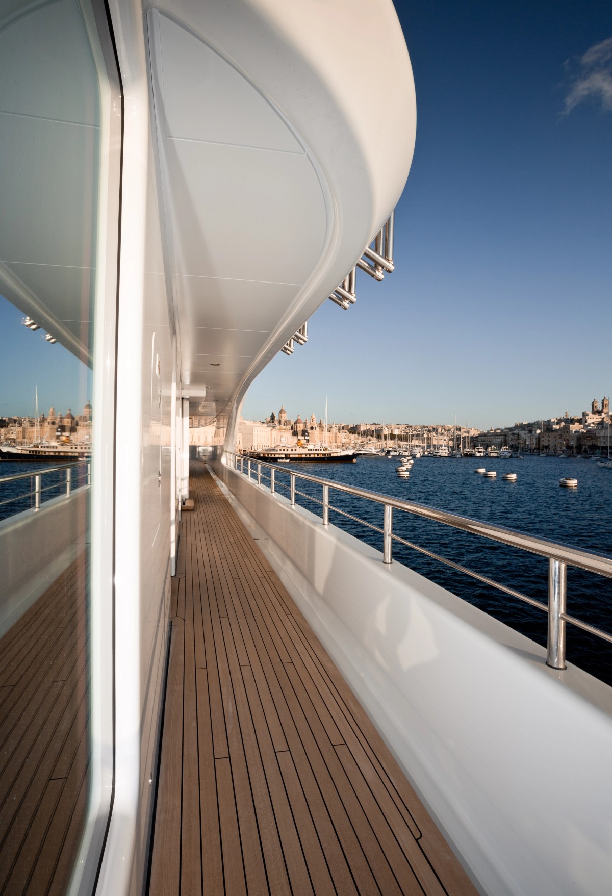 Graceful, 83m new build superyacht, built by Blohm+Voss, designed by H2 Yacht Design — photograph 14